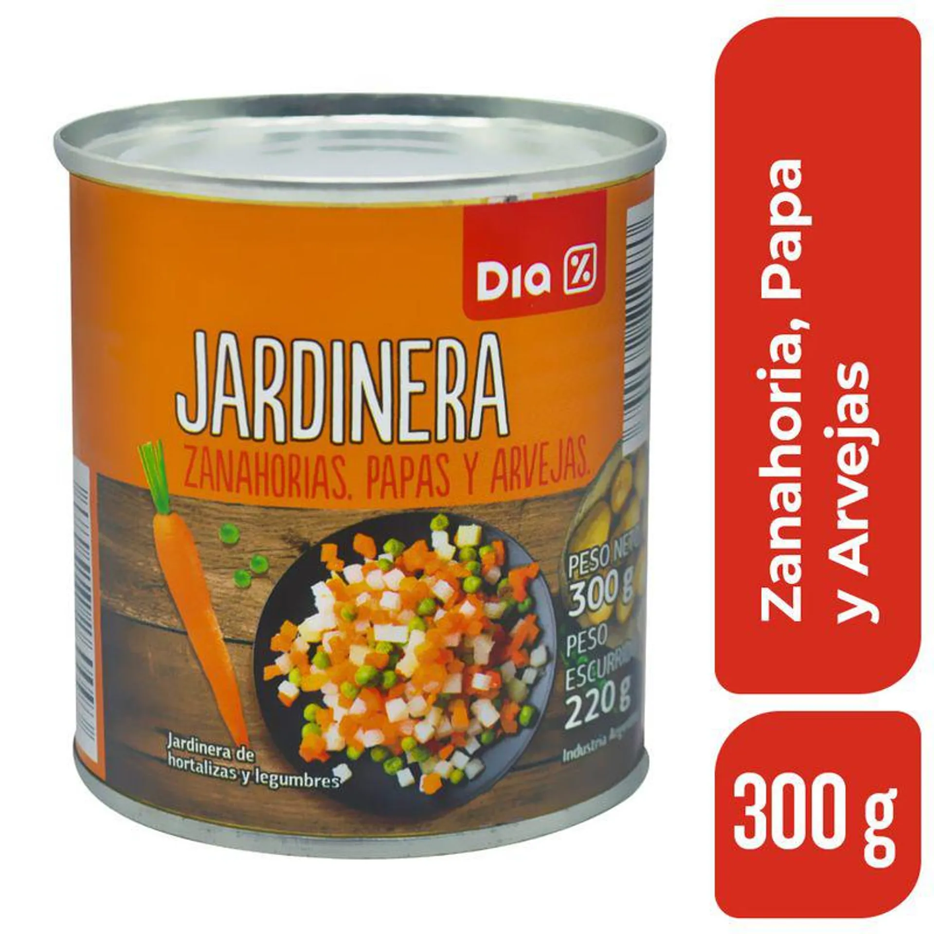 Jardinera DIA Zanahoria, Papa y Arveja 300 Gr.