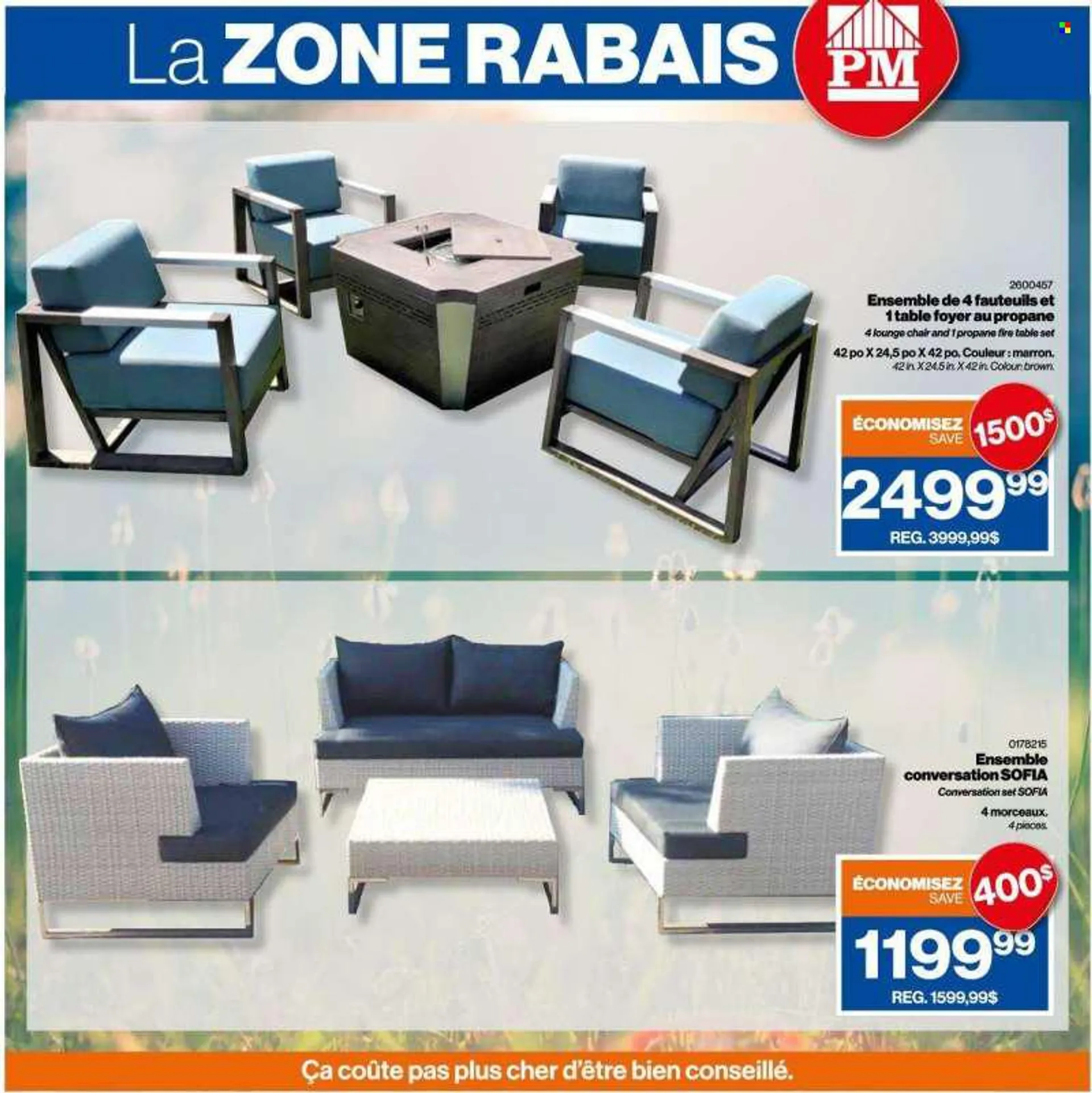 Patrick Morin Flyer - June 23, 2022 - June 29, 2022 - Sales products - table, table set, chair, lounge. Page 11.