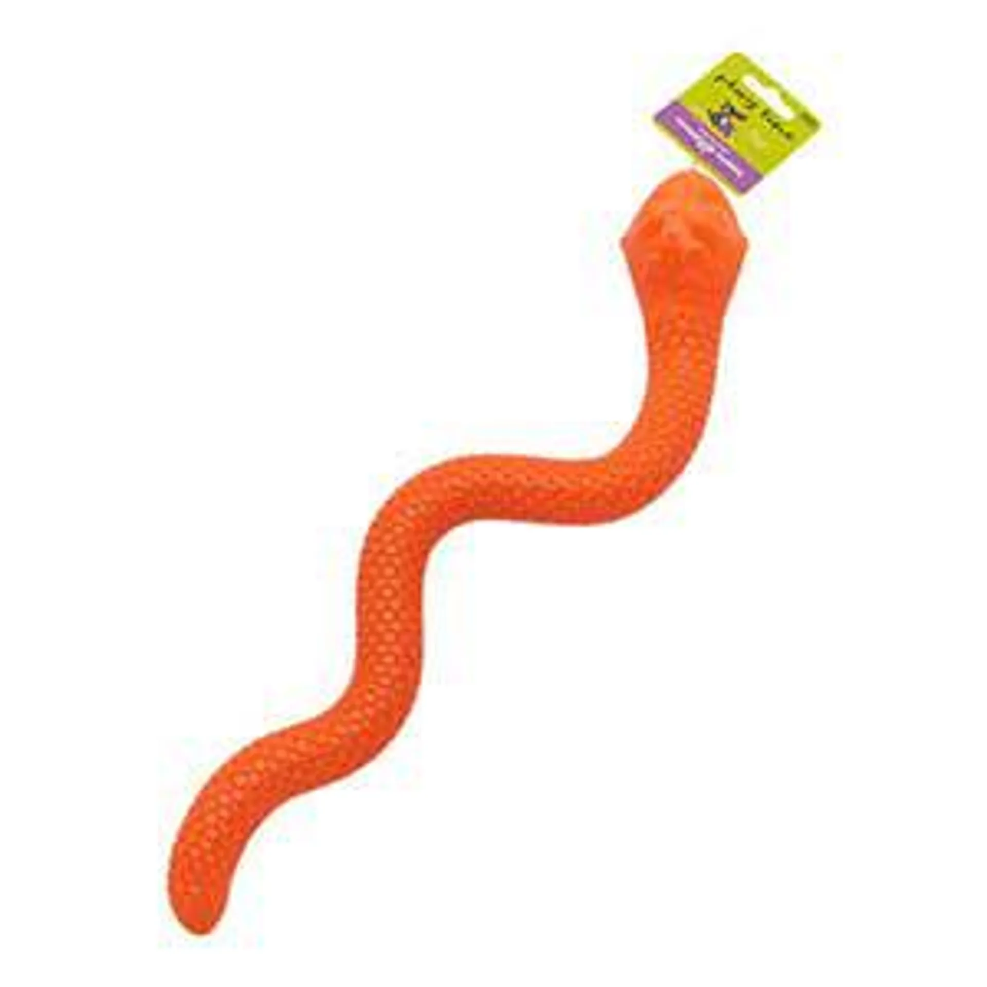 Pets at Home Snuggle and Cuddle Rubber Snake Dog Toy