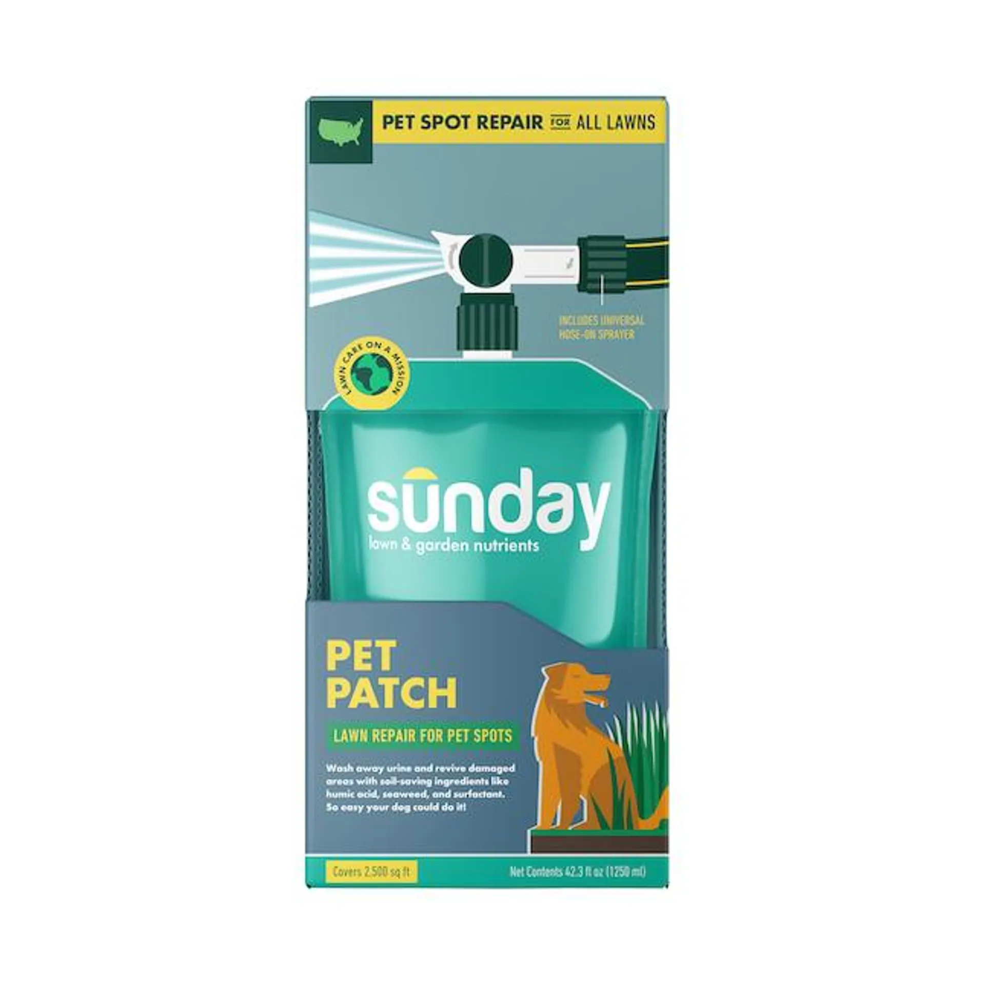 Sunday Pet Patch Lawn Treatment 42.3-oz 0-sq ft 0-0 Natural Fertilizer