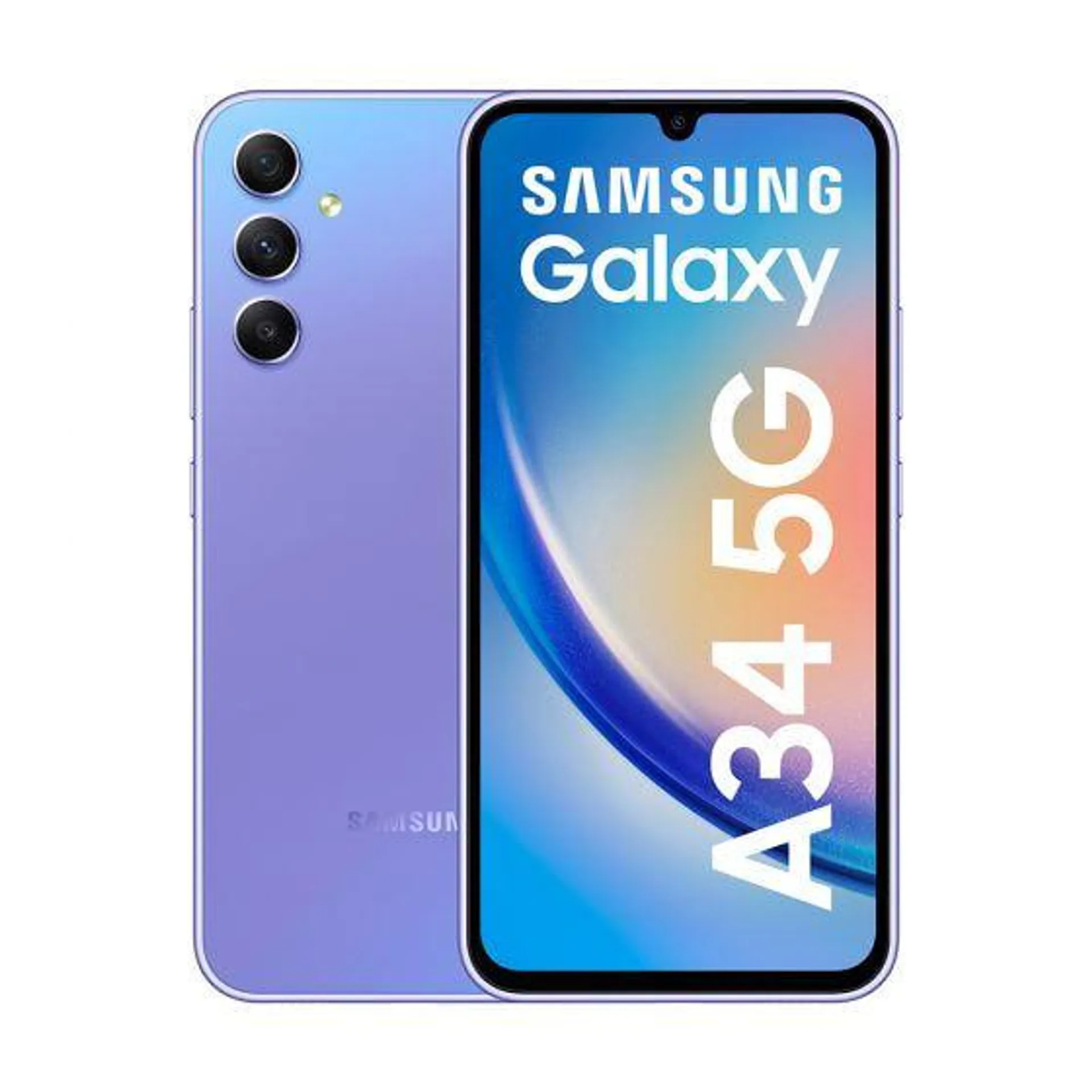 Celular Libre Samsung Galaxy A34 5G 6.6" 128GB 6GB RAM Light Violet