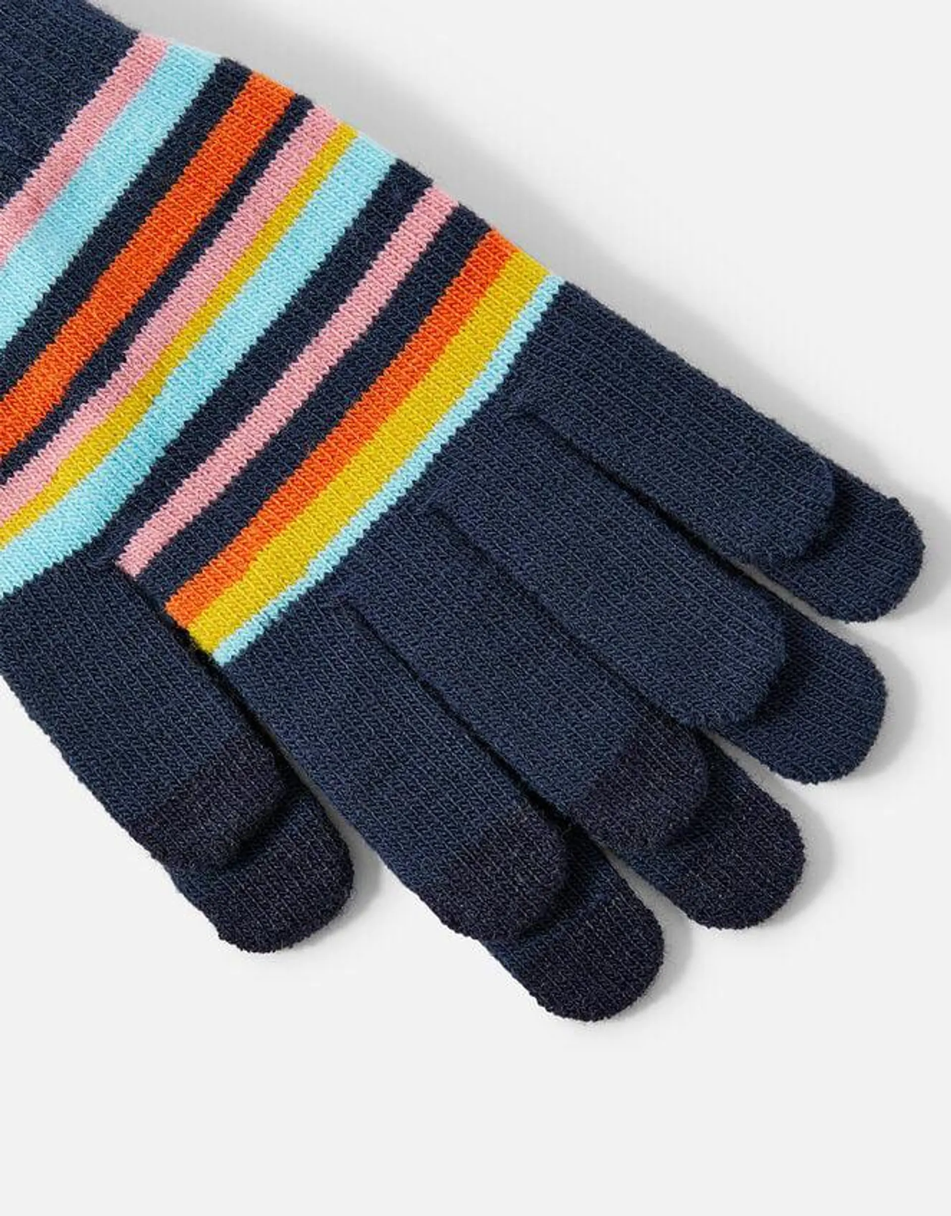 Stripe Stretch Touch Gloves