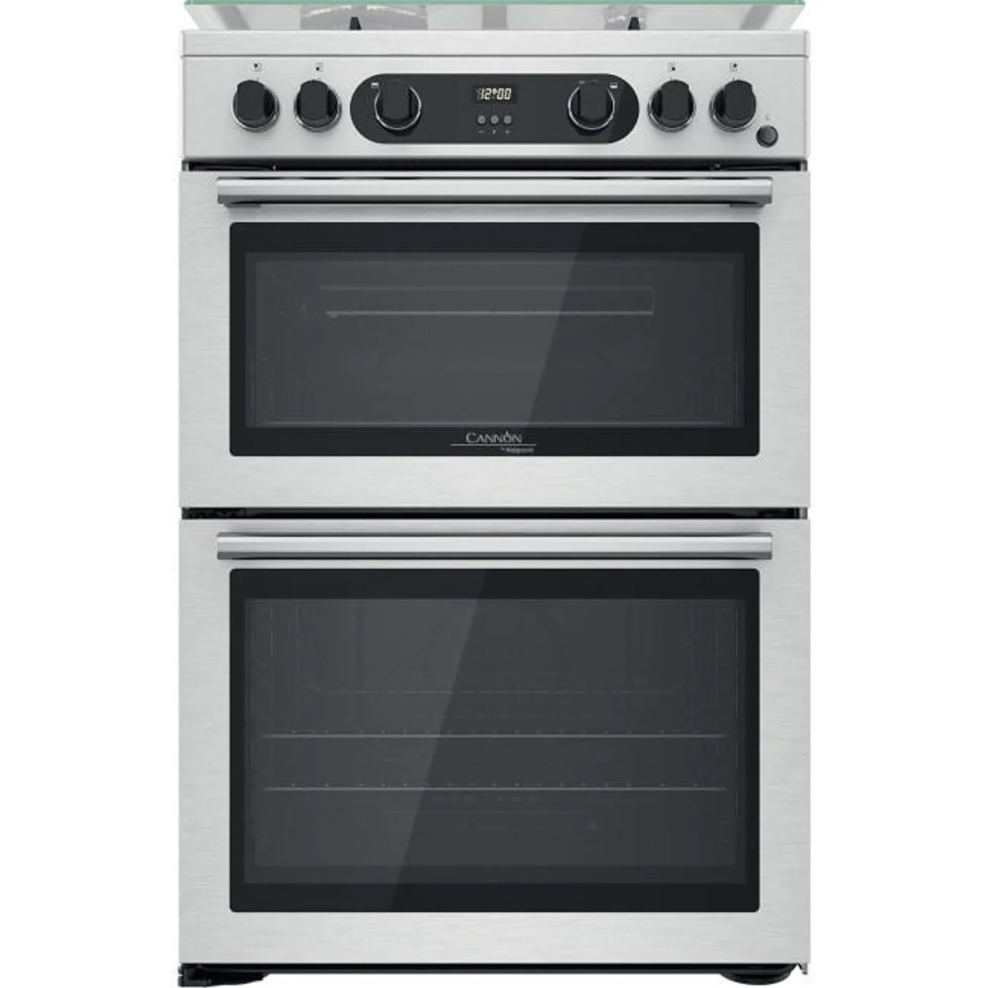 Hotpoint Cannon 60cm Double Oven Gas Cooker - Stainless Steel