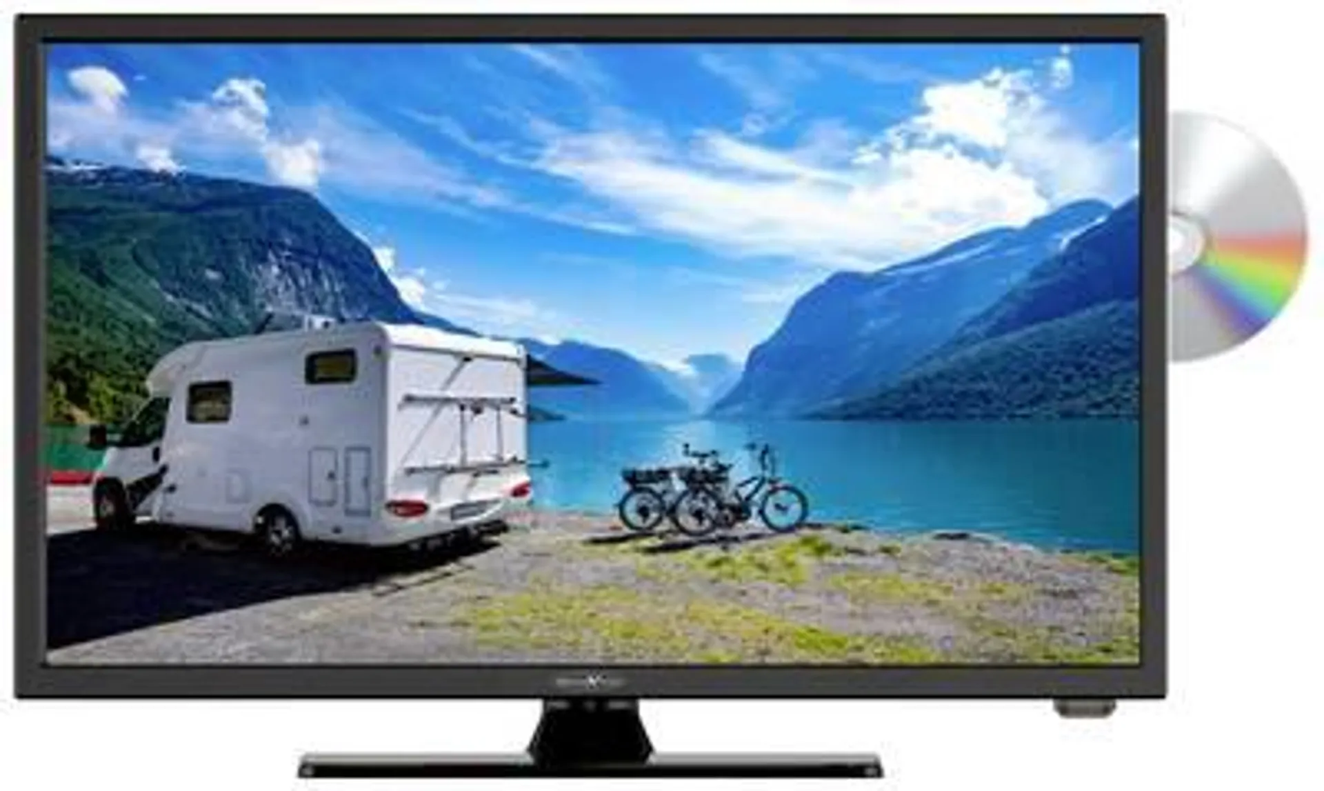 Reflexion Reflexion LED TV 22 inch EEC F (A - G) CI+, DVB-C, DVB-S2, DVB-T2 HD, DVD player, Full HD Black (glossy)