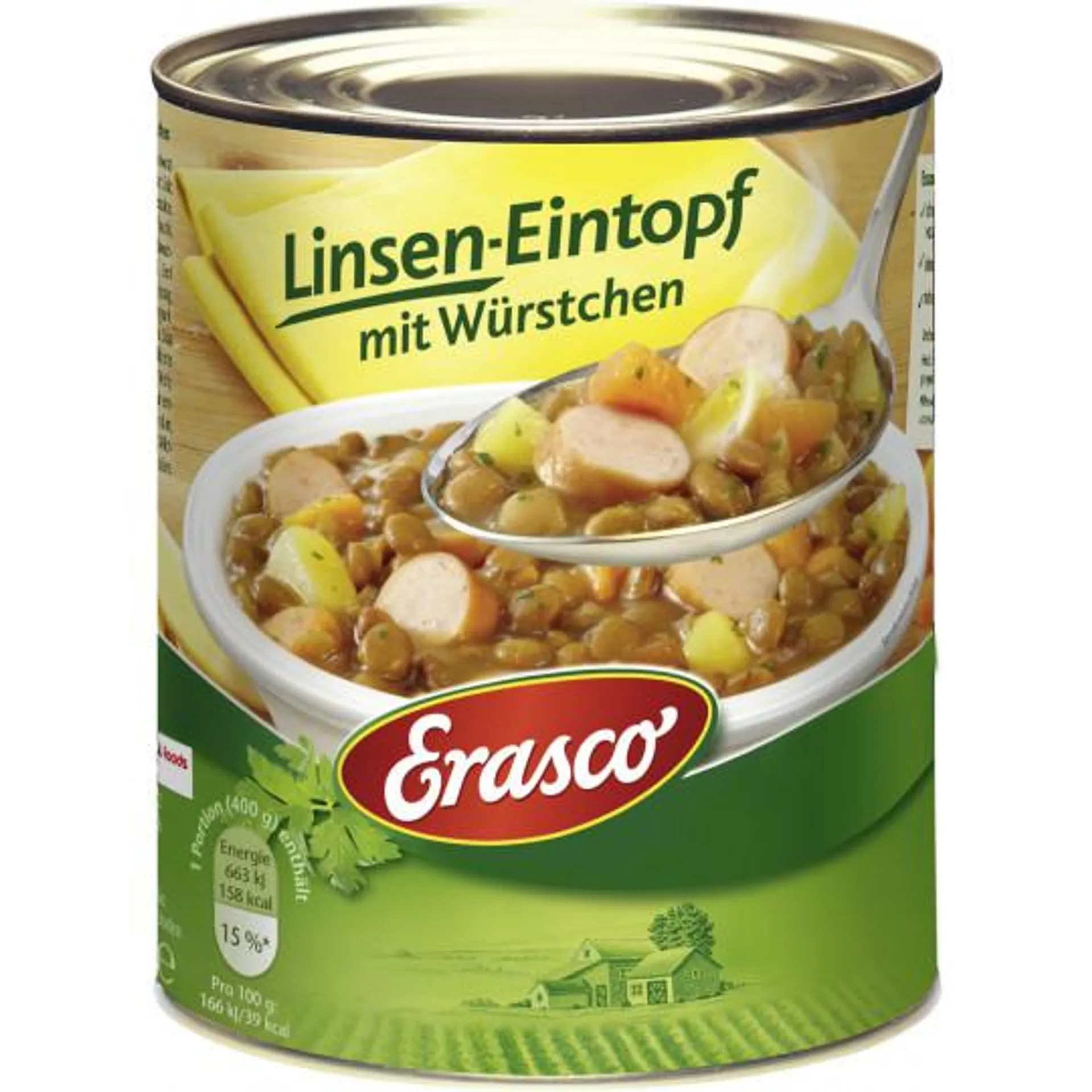 Erasco Linsen-Eintopf mit Würstchen 800G