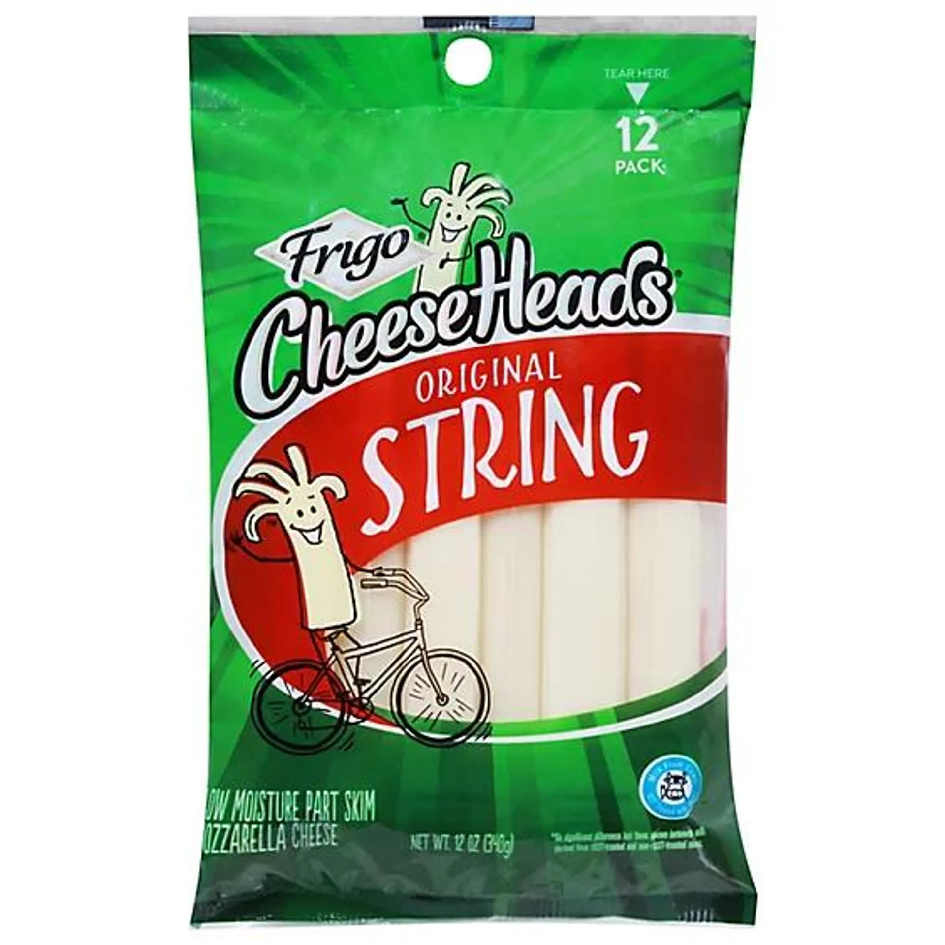 Frigo Cheese Heads Cheese String 12 Count - 12 Oz