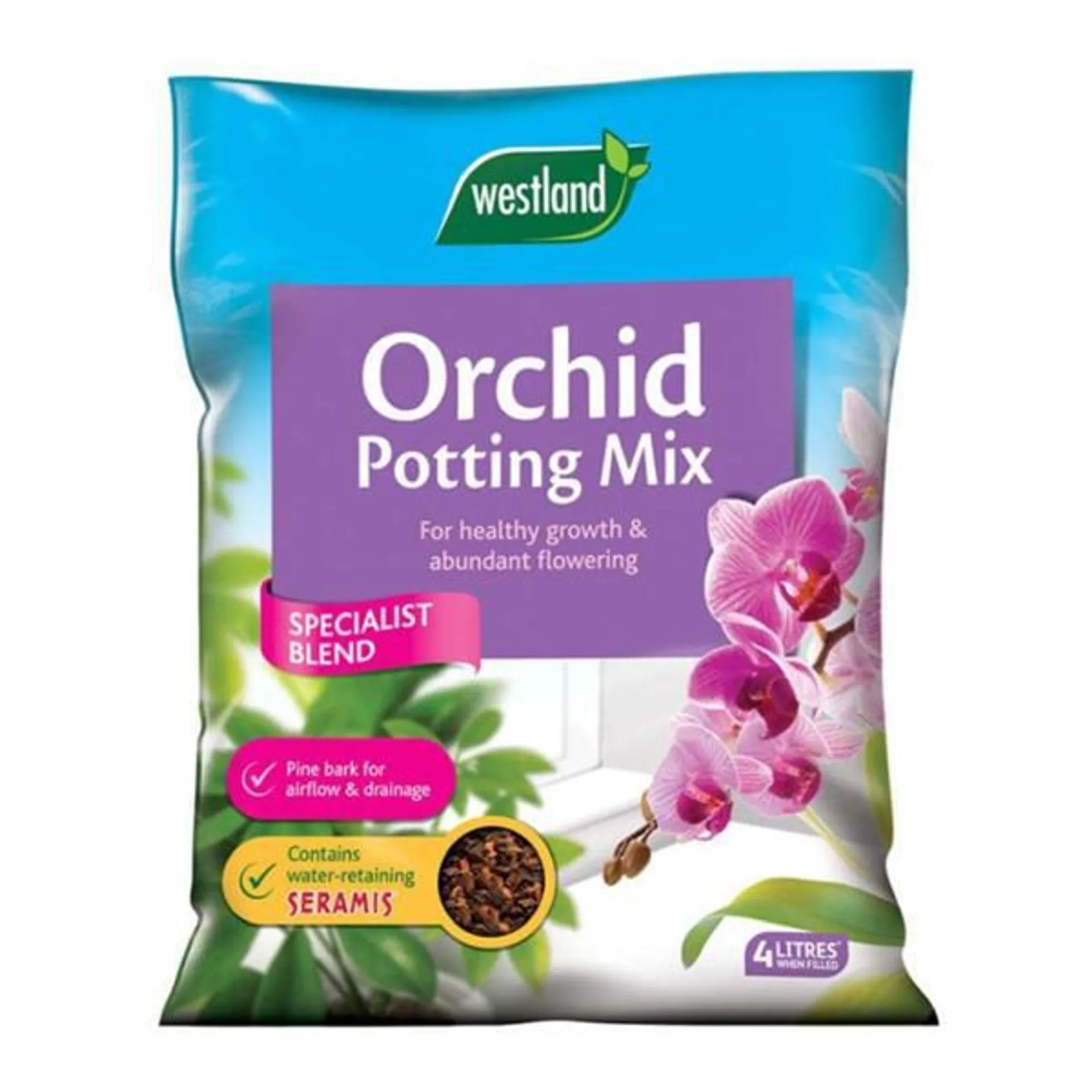 Orchid Potting Mix (Enriched With Seramis) 4L