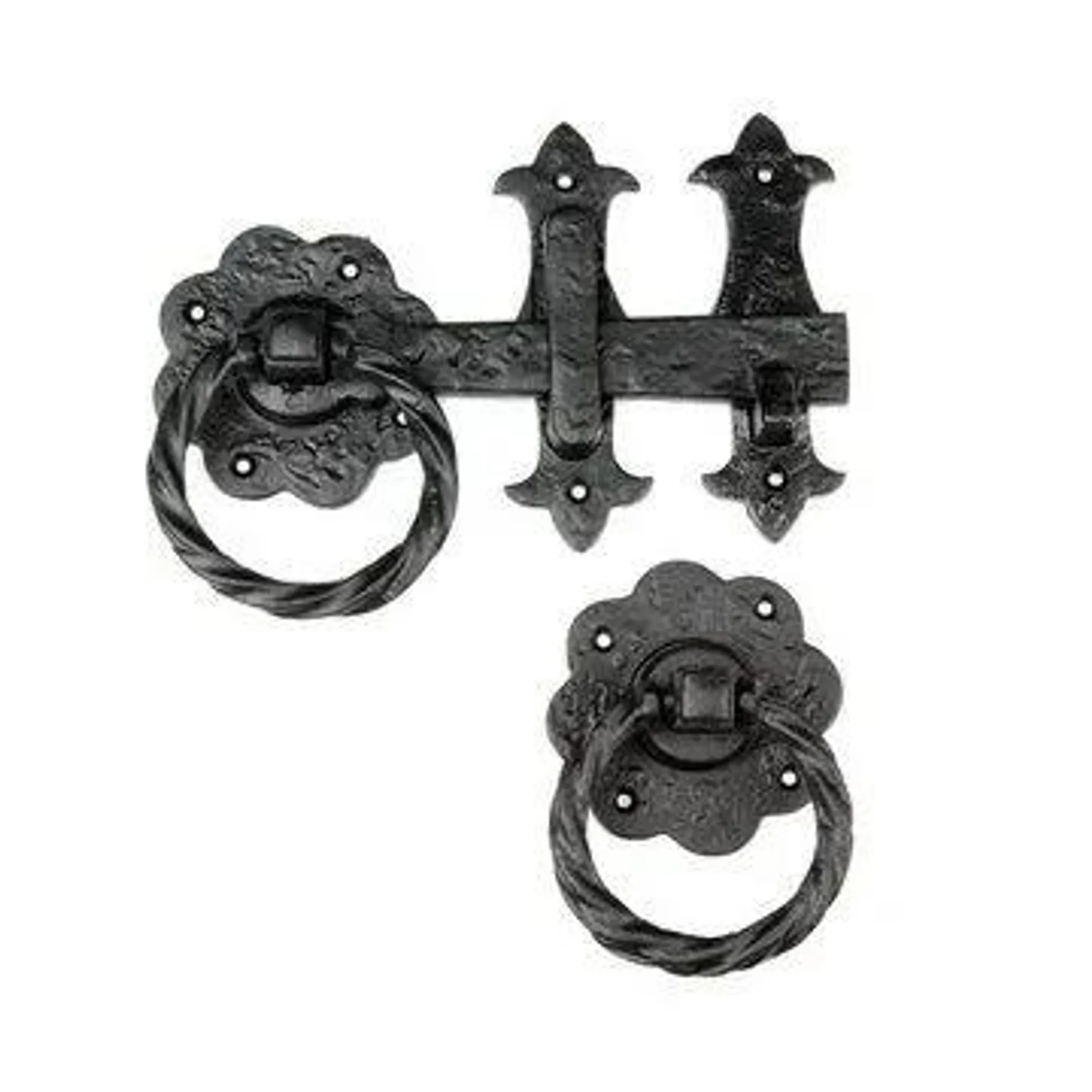 Restorers Gate Latch Set With Ring Handle