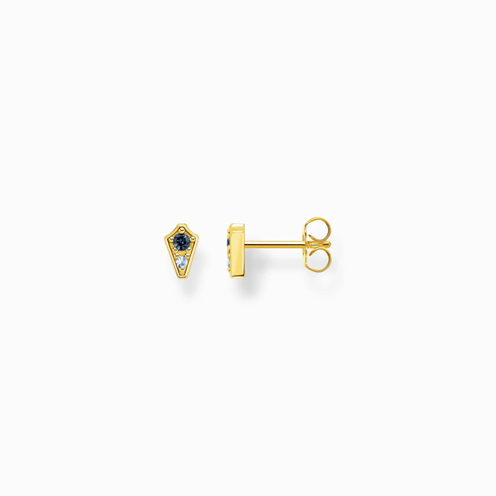 Ear studs Royalty with stones gold