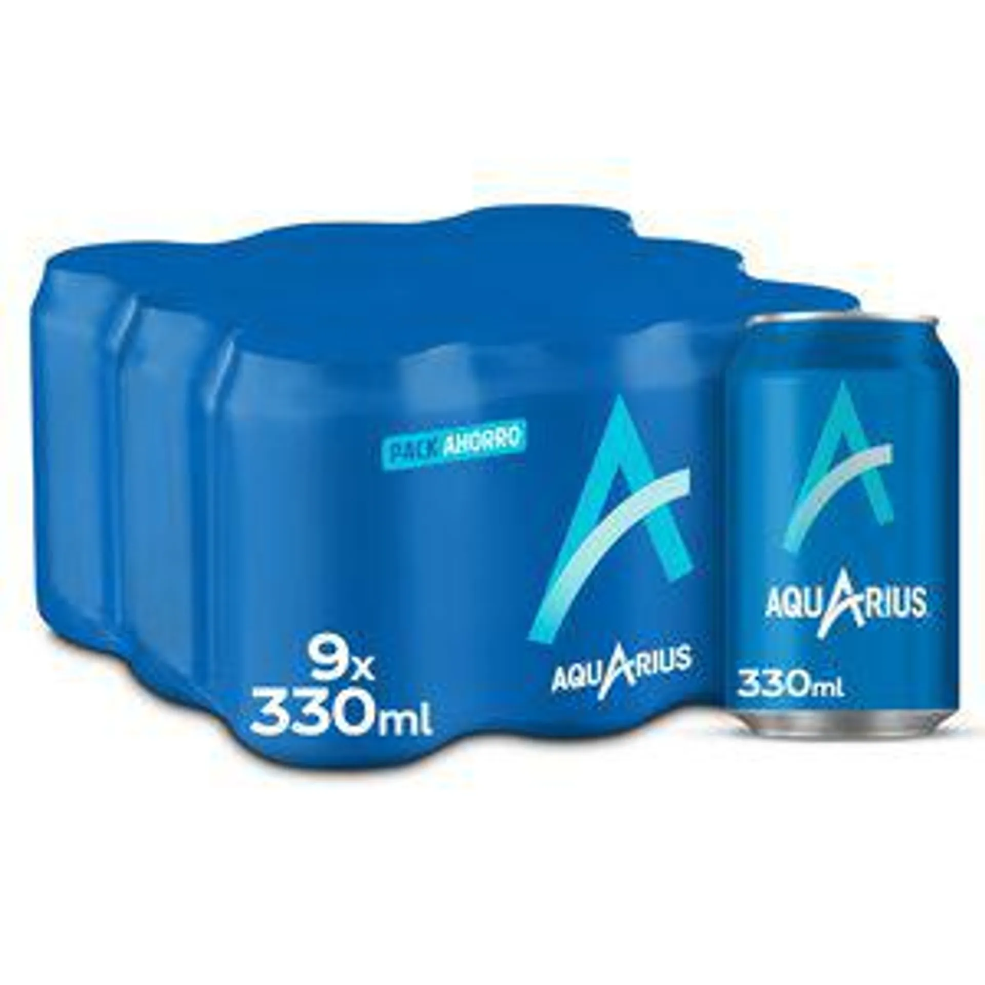 AQUARIUS bebida refrescante de limón pack 9 latas 33 cl