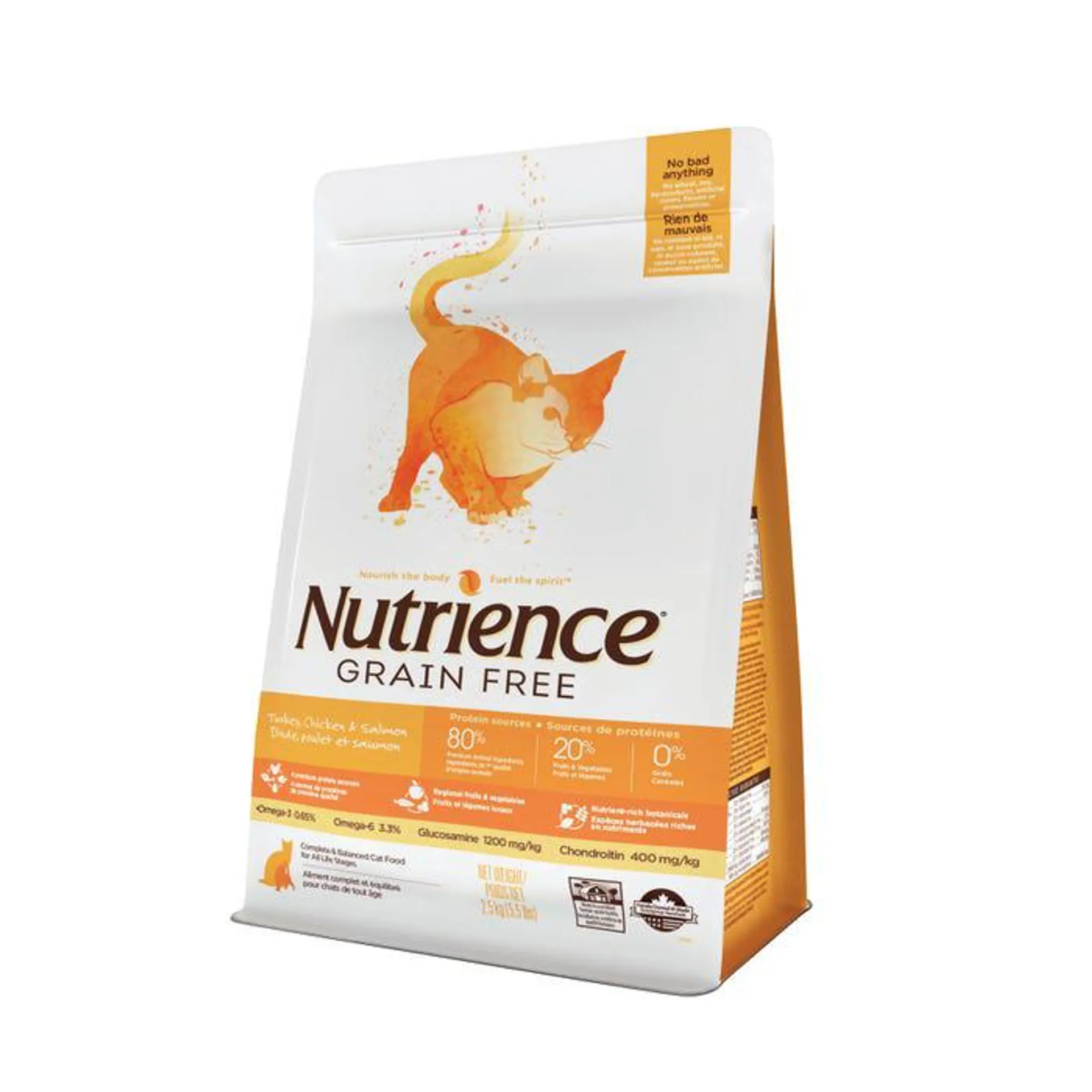 Nutrience Grain Free Turkey Chicken And Herring Cat Food 2.5kg