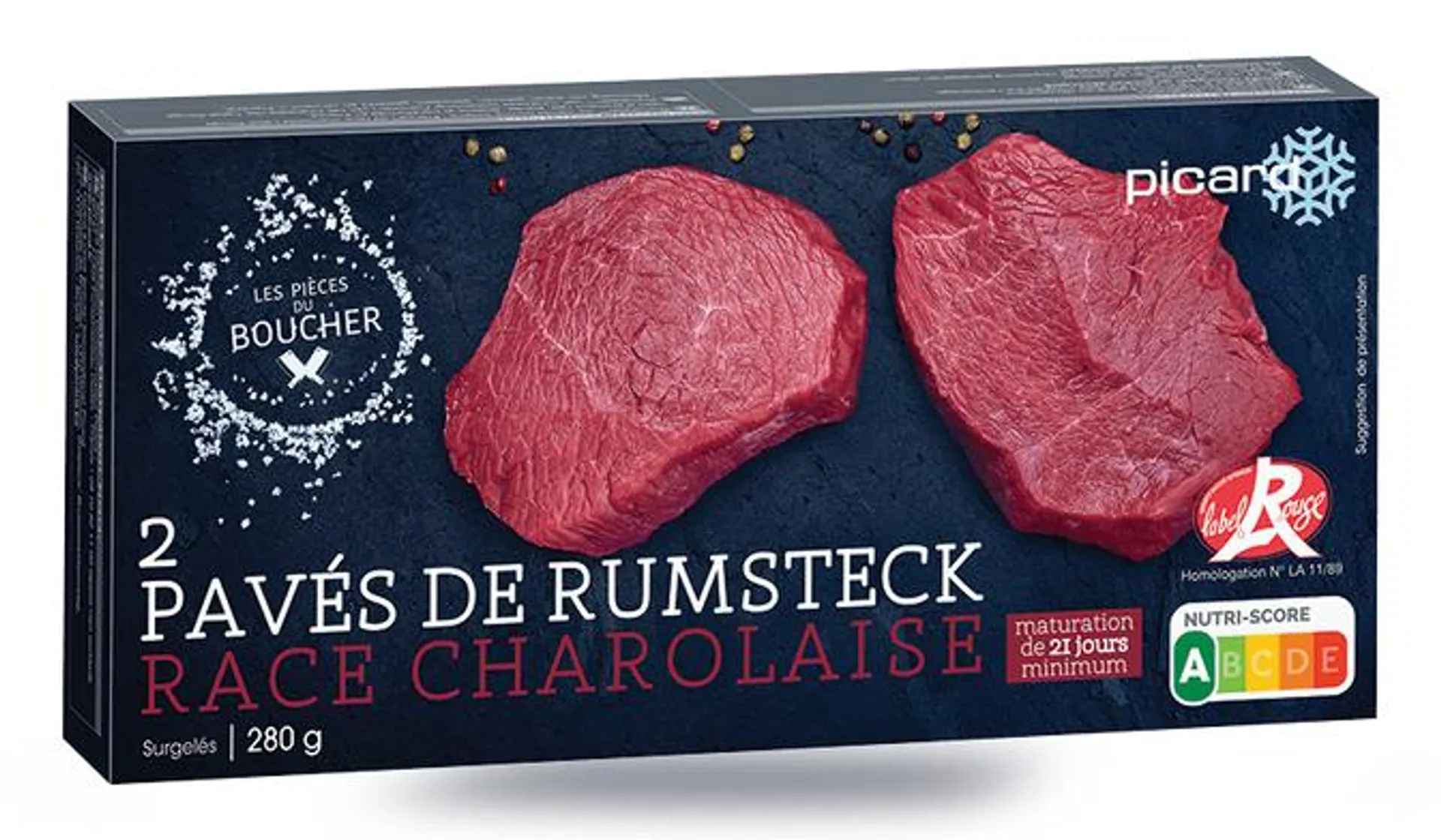 2 pavés de rumsteck Label Rouge