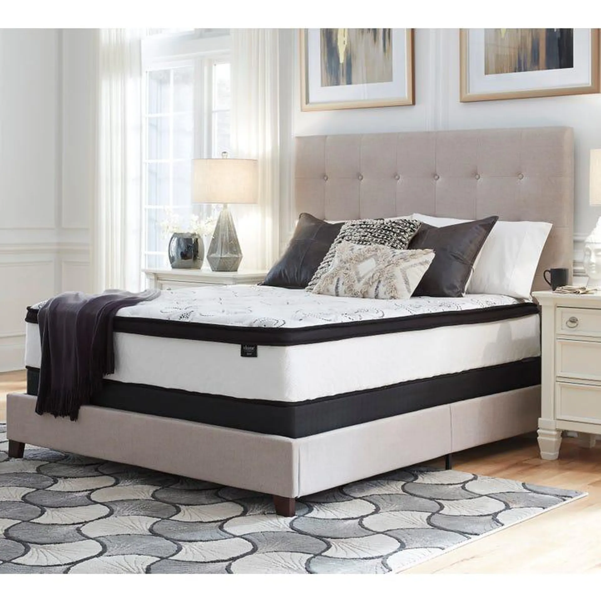 Queen Ashley Chime 12 Inch Hybrid Plush Bed in a Box Mattress