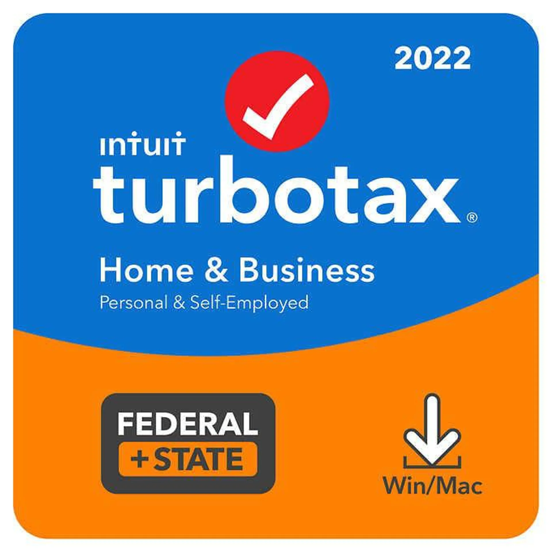 TurboTax Home & Business 2022 Federal E-File + State Download, for PC/Mac, Includes $10 Credit In-Product*