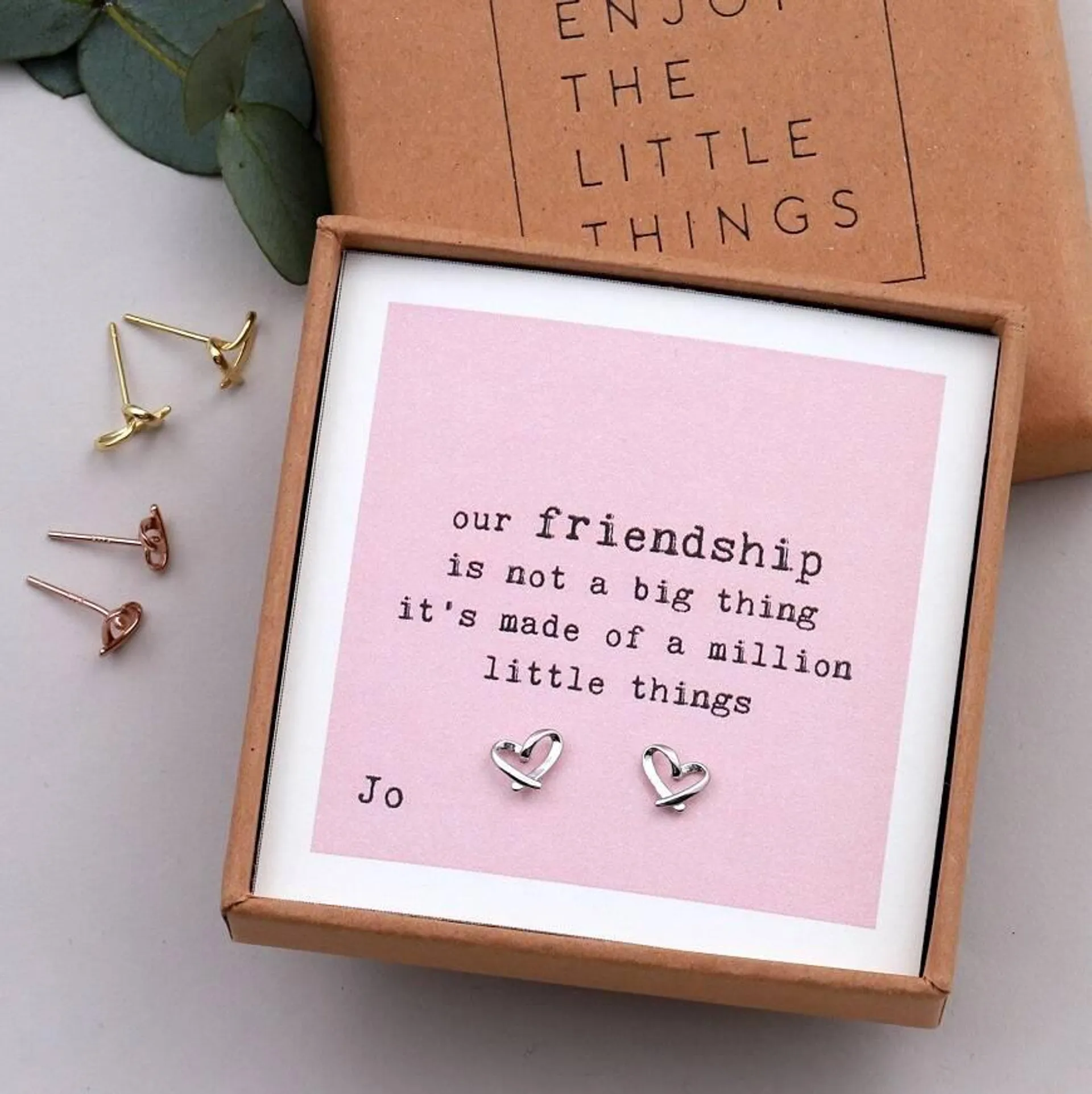 'A Million Little Things' Friendship Heart Earrings