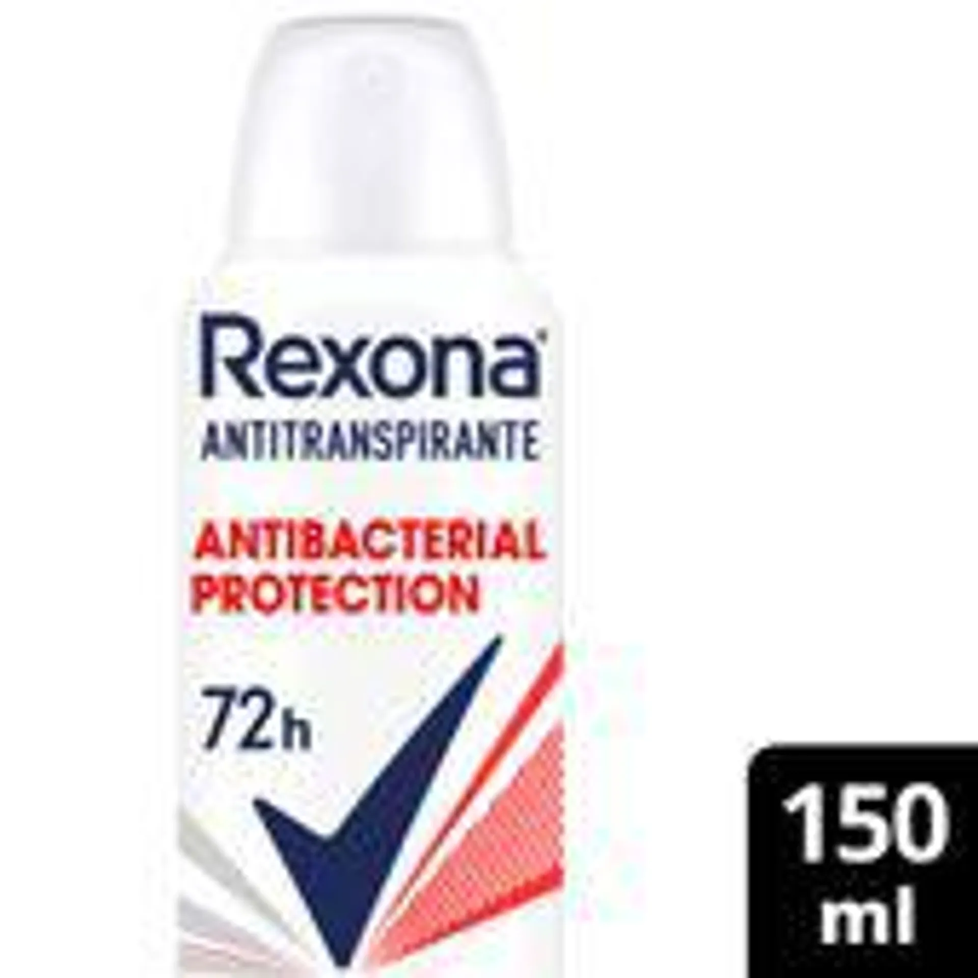 Antitranspirante en aerosol Rexona antibacterial x150 cc.