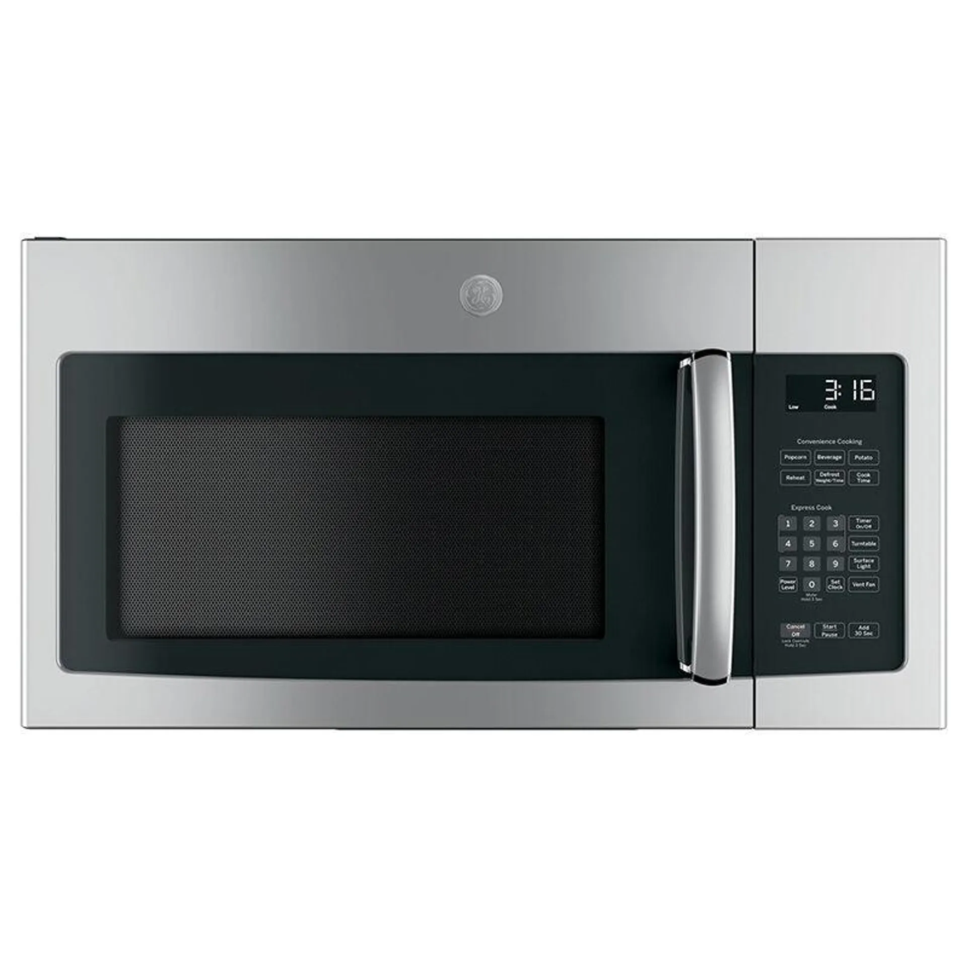 GE 30" 1.6 Cu. Ft. Over-the-Range Microwave with 10 Power Levels & 300 CFM - Stainless Steel