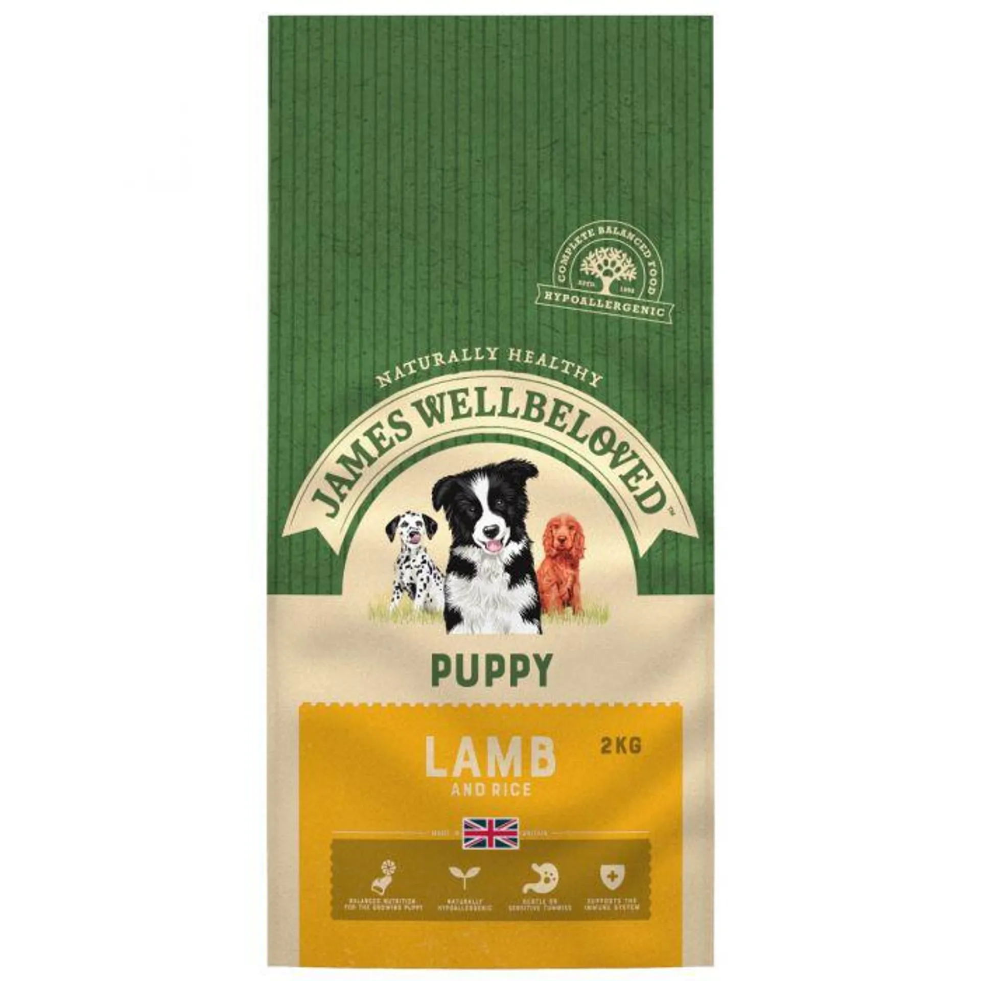 James Wellbeloved Complete Puppy Food Lamb and Rice 2kg