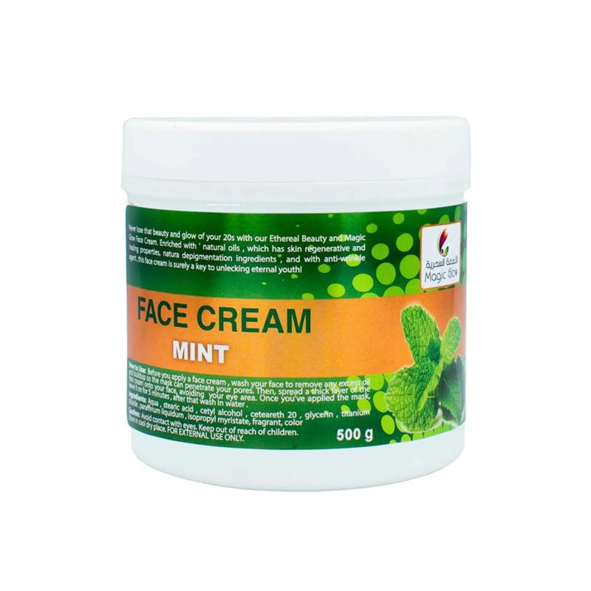 MAGIC GLOW Face Cream 500g - MINT