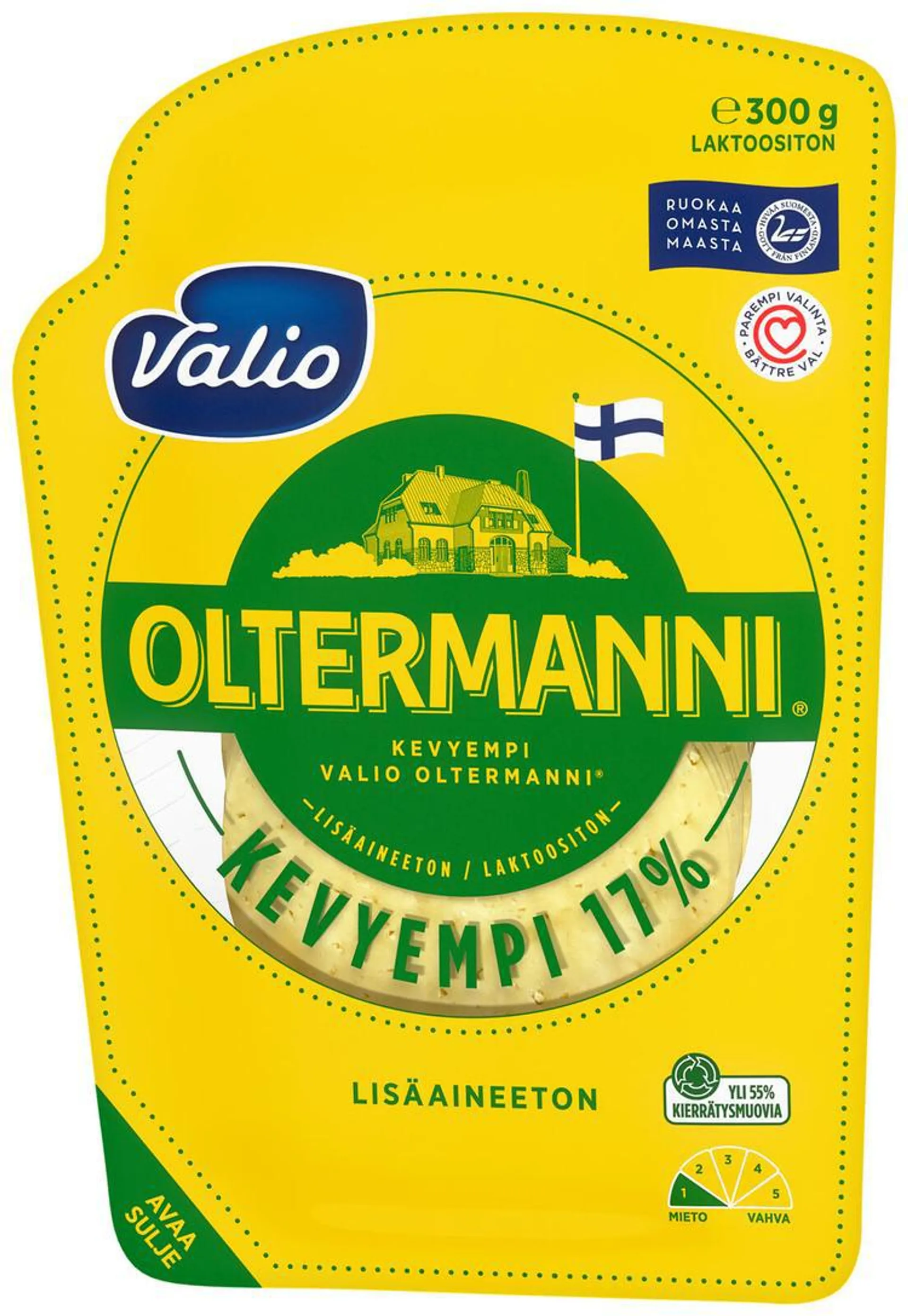 Valio Oltermanni® 17 % e300 g viipale