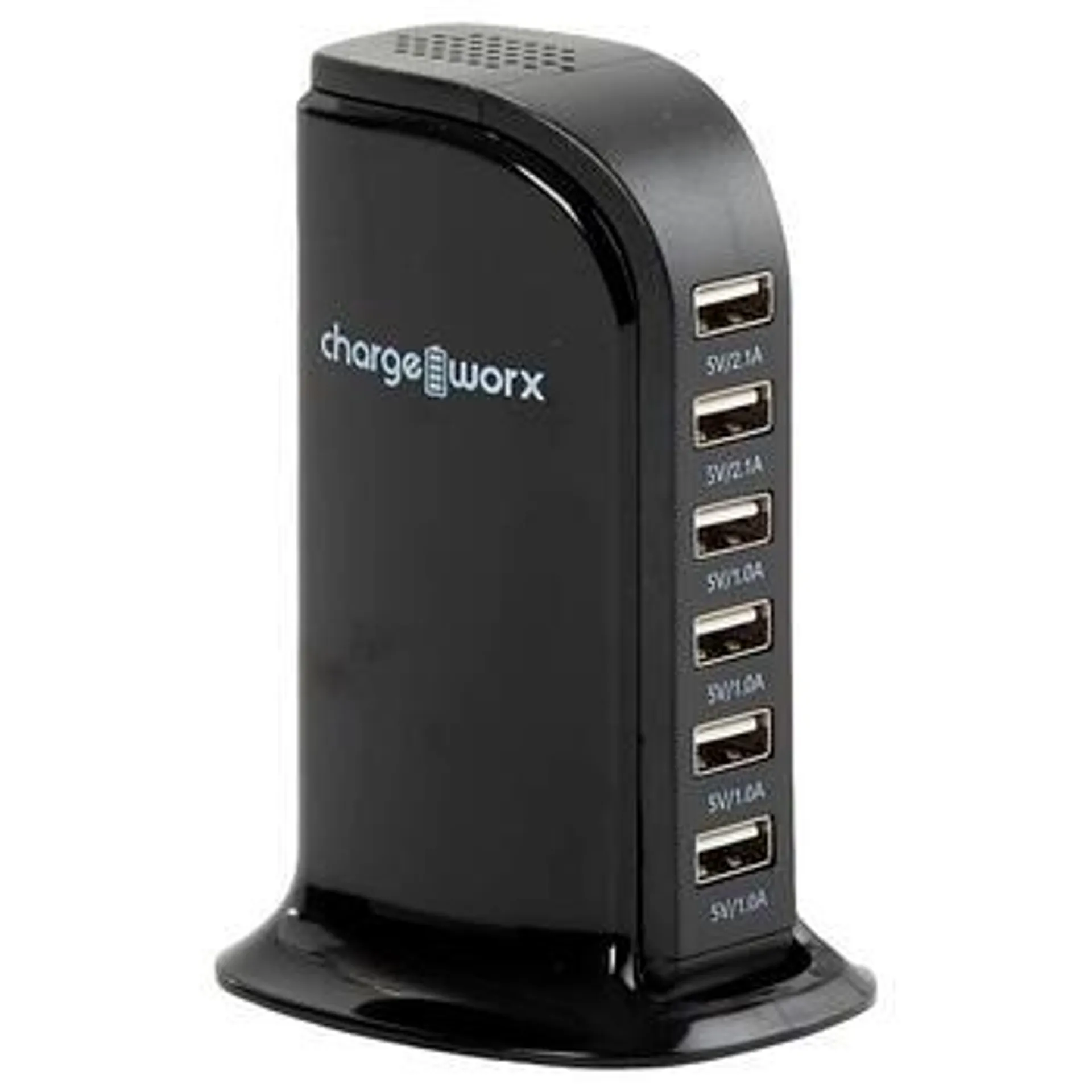 Charge Worx 6 Port Desktop Charging Station