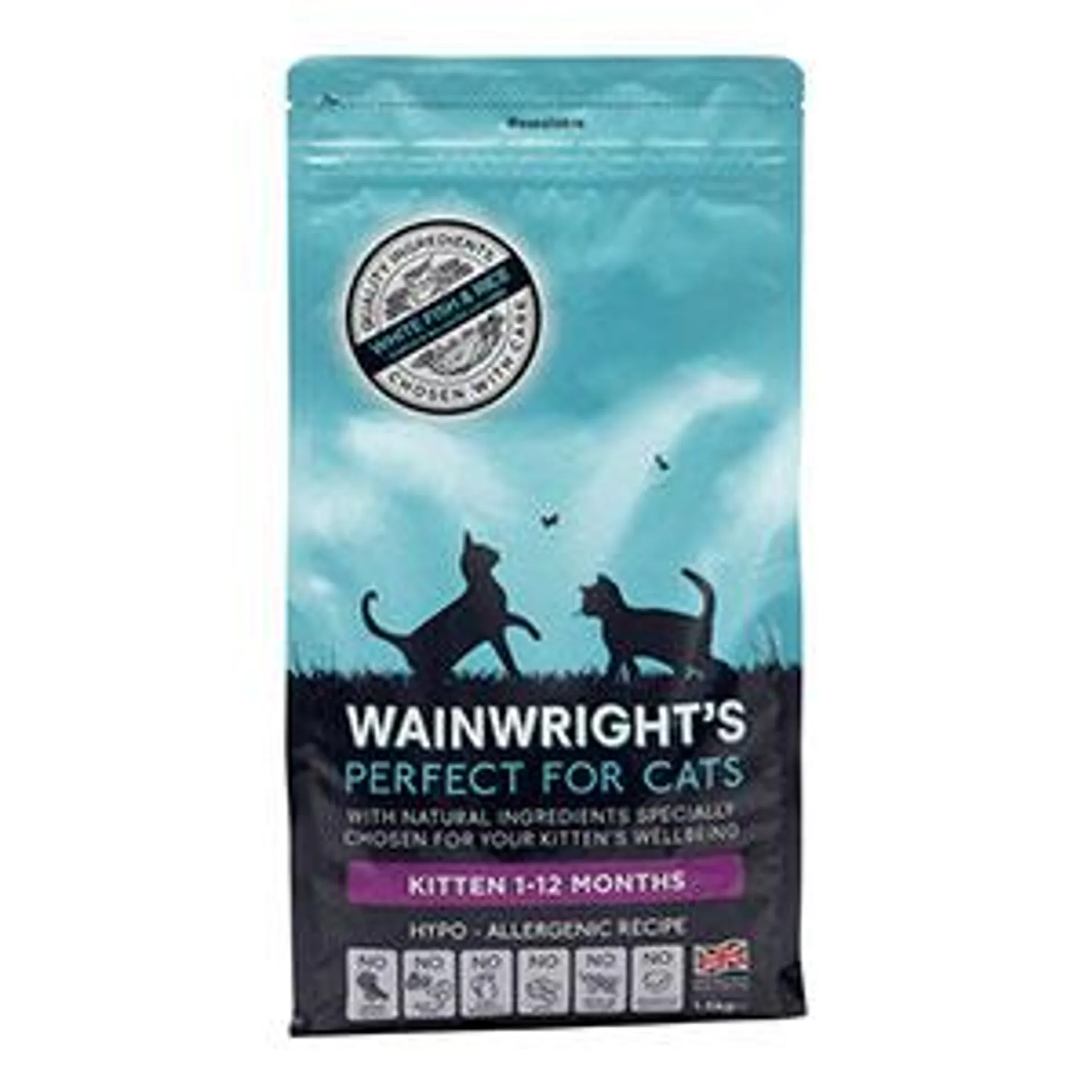 Wainwright's Complete Dry Kitten Food Fish and Rice 1.5kg