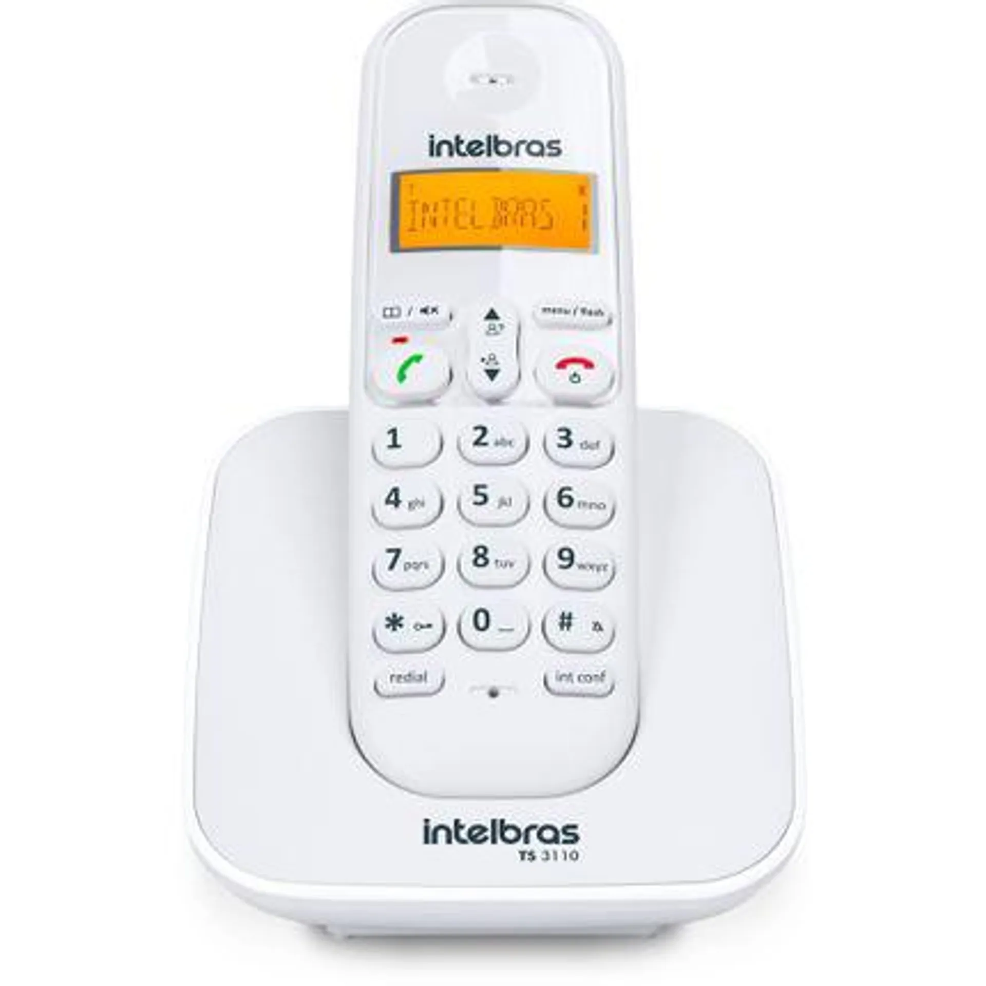 Telefone sem fio Intelbras TS3110 com Identificador de chamadas - Branco