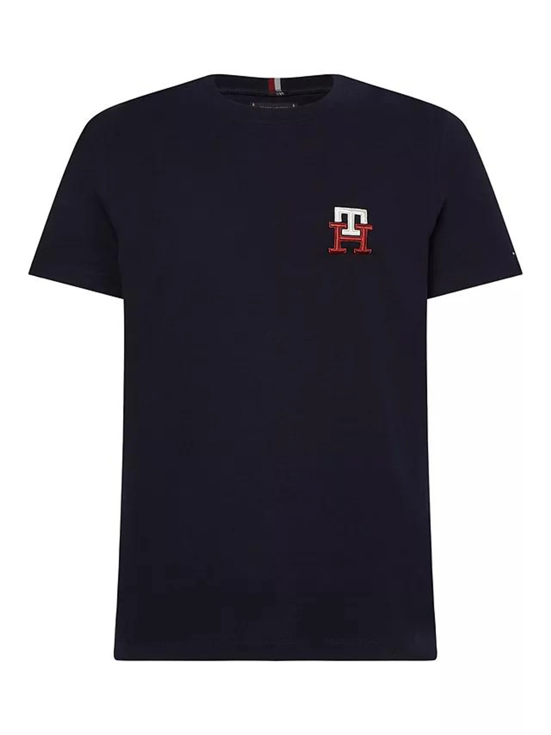 Tommy Hilfiger Essential Monogram Logo Crew Neck T-Shirt, Desert Sky