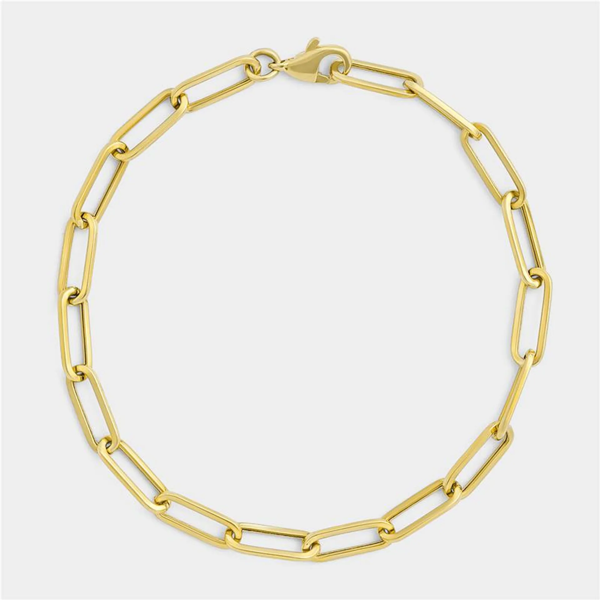 Yellow Gold Women’s Paperclip design Bracelet