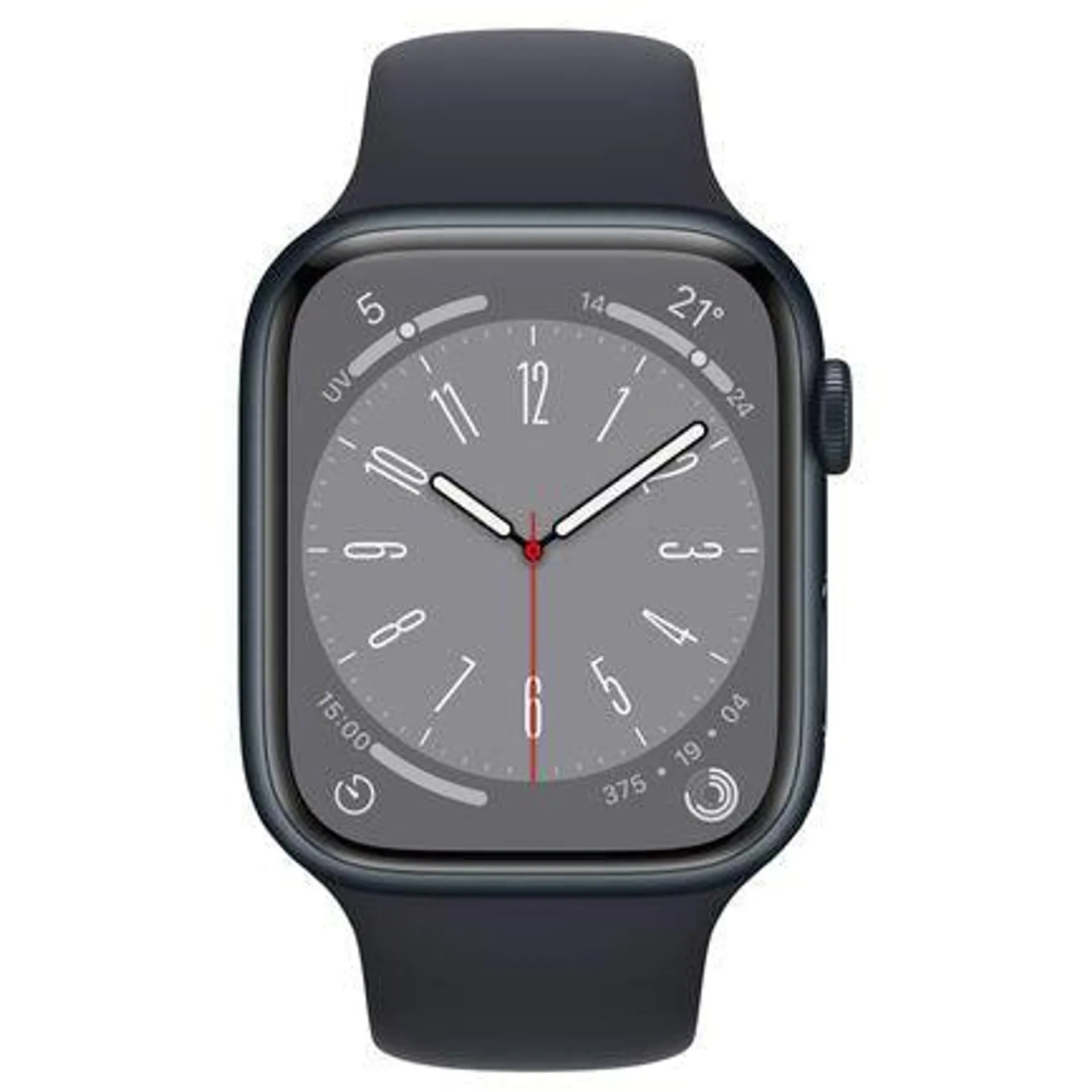 Apple Watch Series 8 45MM Aluminium Case with Midnight Sports Band - Midnight | MNP13B/A