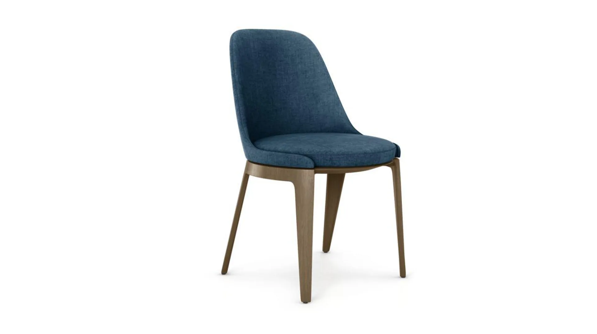 TOURNICOTI fixed chair - base in wood