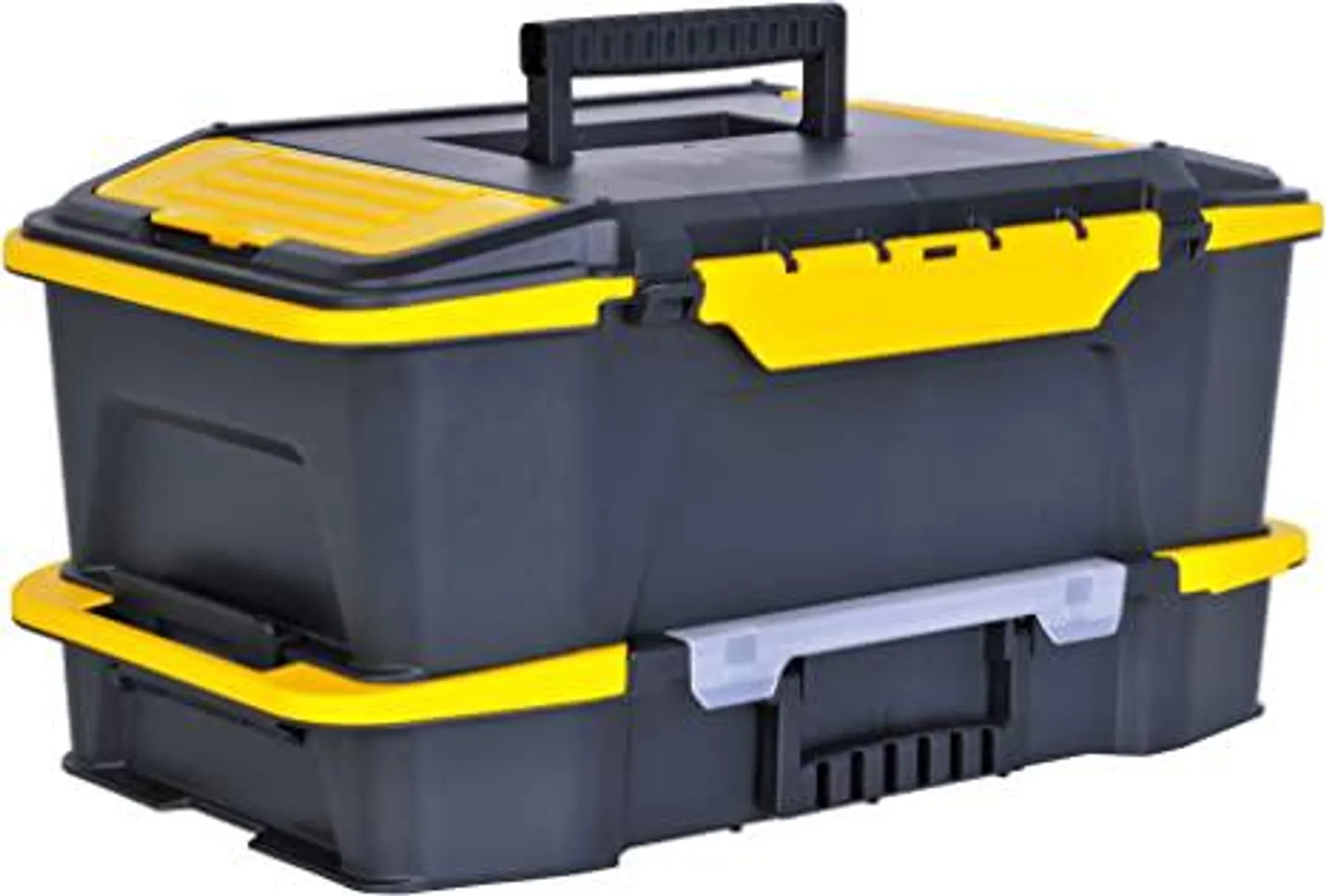 Stanley Hand Tools STST19900 Click & Connect 2-in-2 Deep Tool Box And Organizer,Yellow|Black