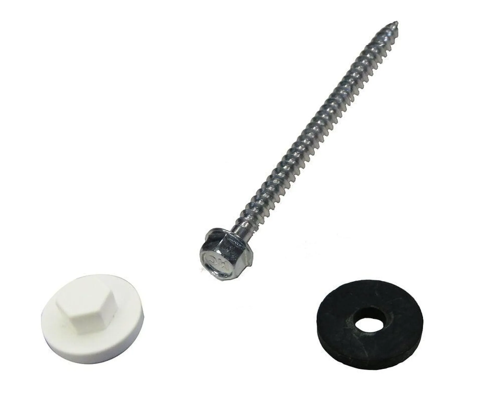 Kit de 50 fixations pour profil vissable 32mm blanc