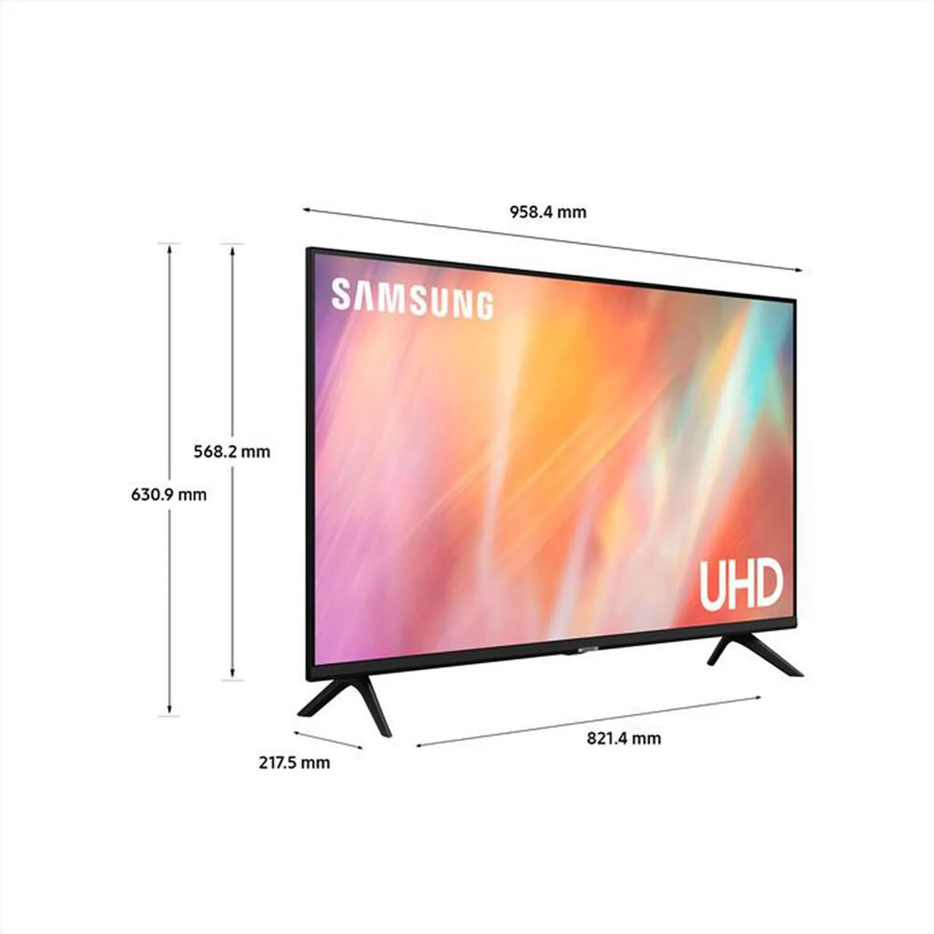 SAMSUNG - Smart TV LED FHD 43" UE43AU7090UXZT-Black