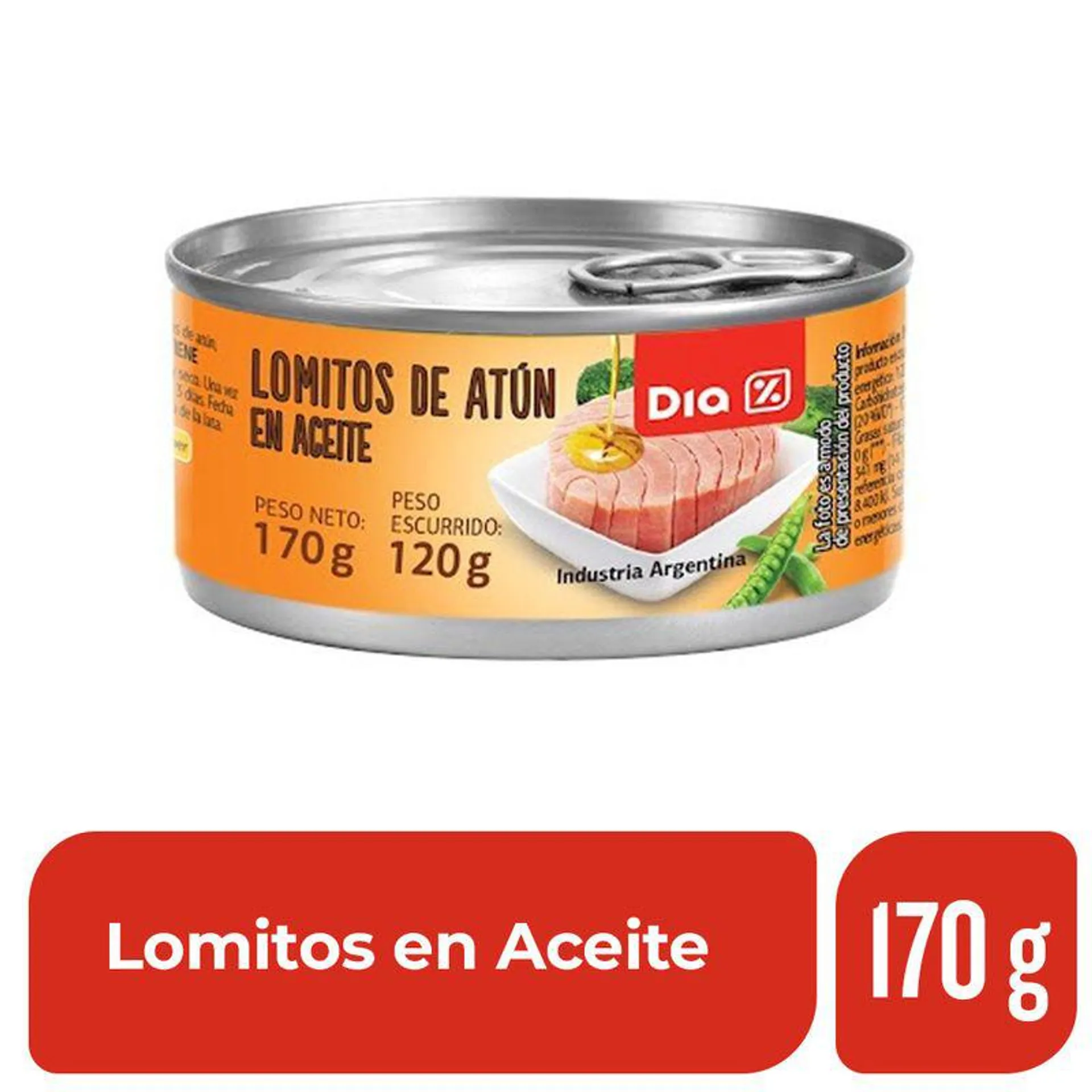 Lomitos de Atún en Aceite DIA 170 Gr.