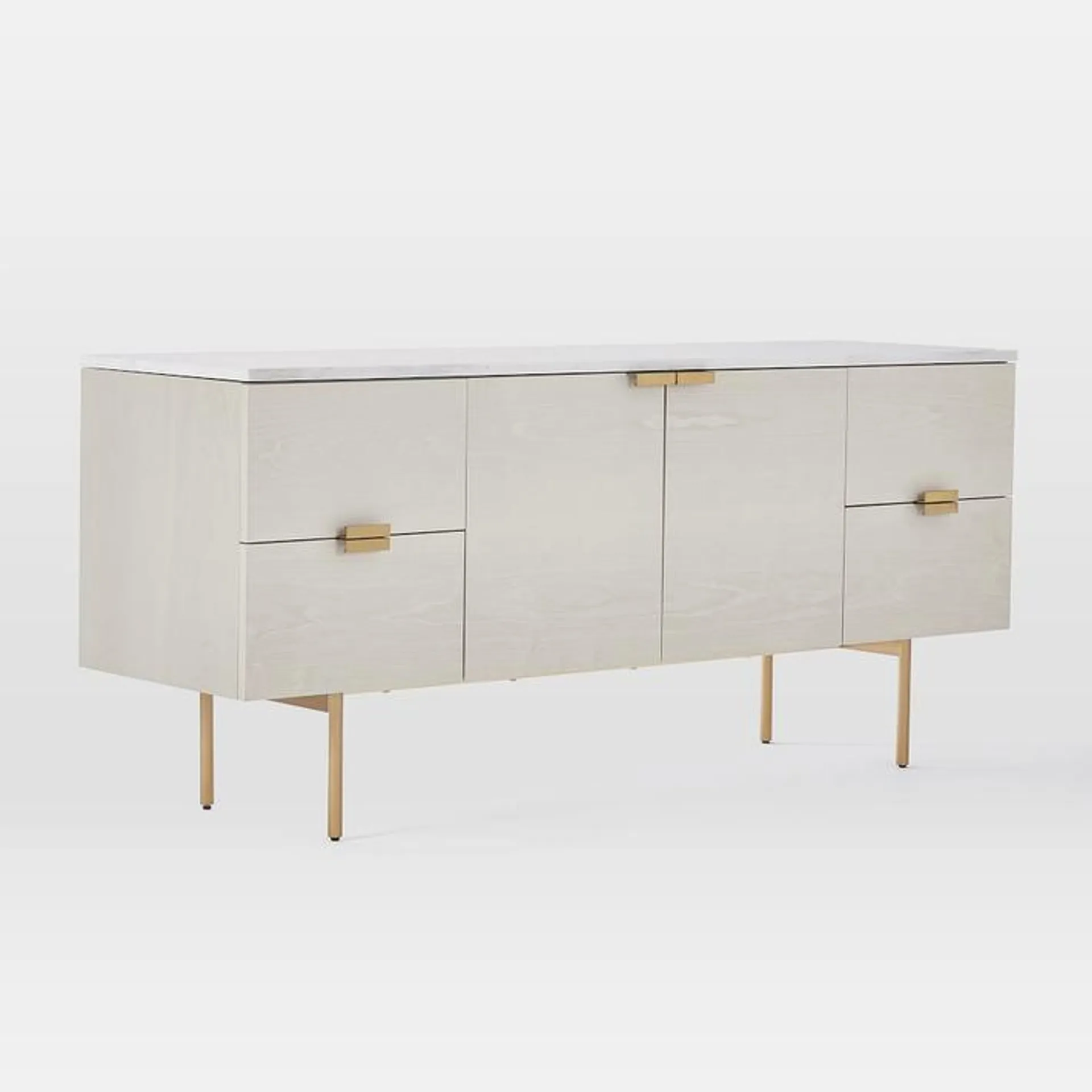 Delphine Buffet - Feather Gray