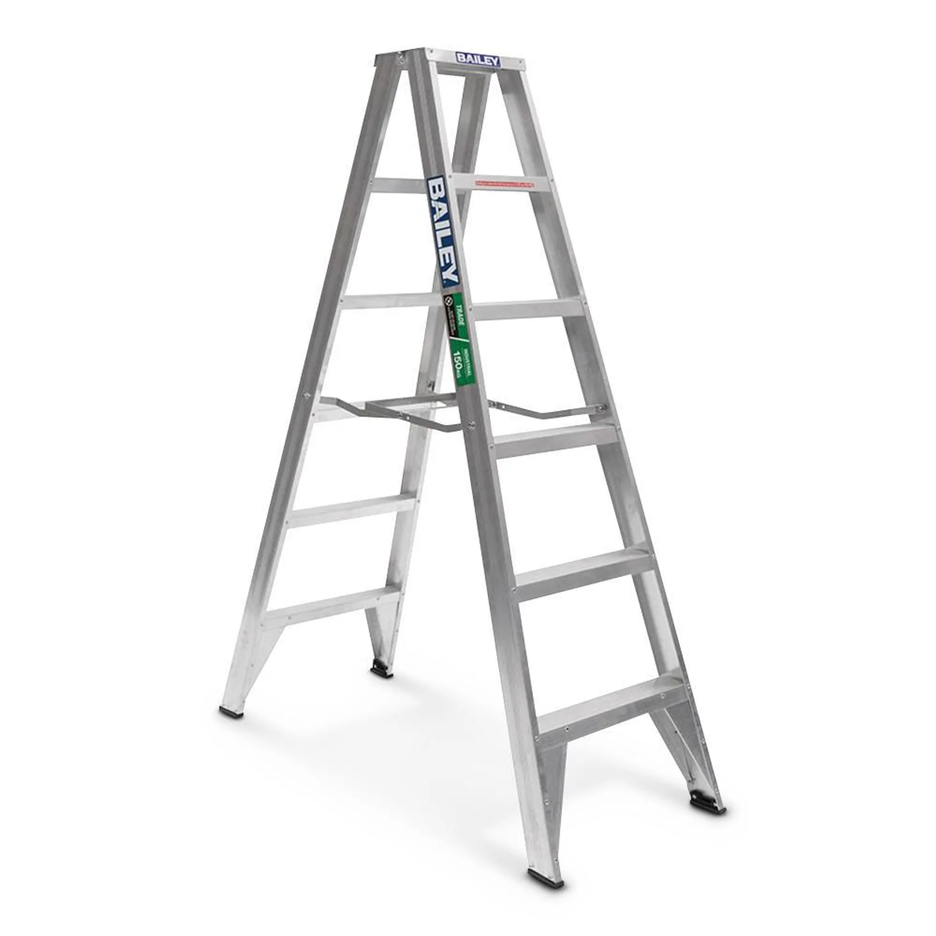 Bailey FS13430 1.8m 150kg Trade AL DS 6 Trade Riveted Double Sided Stepladder