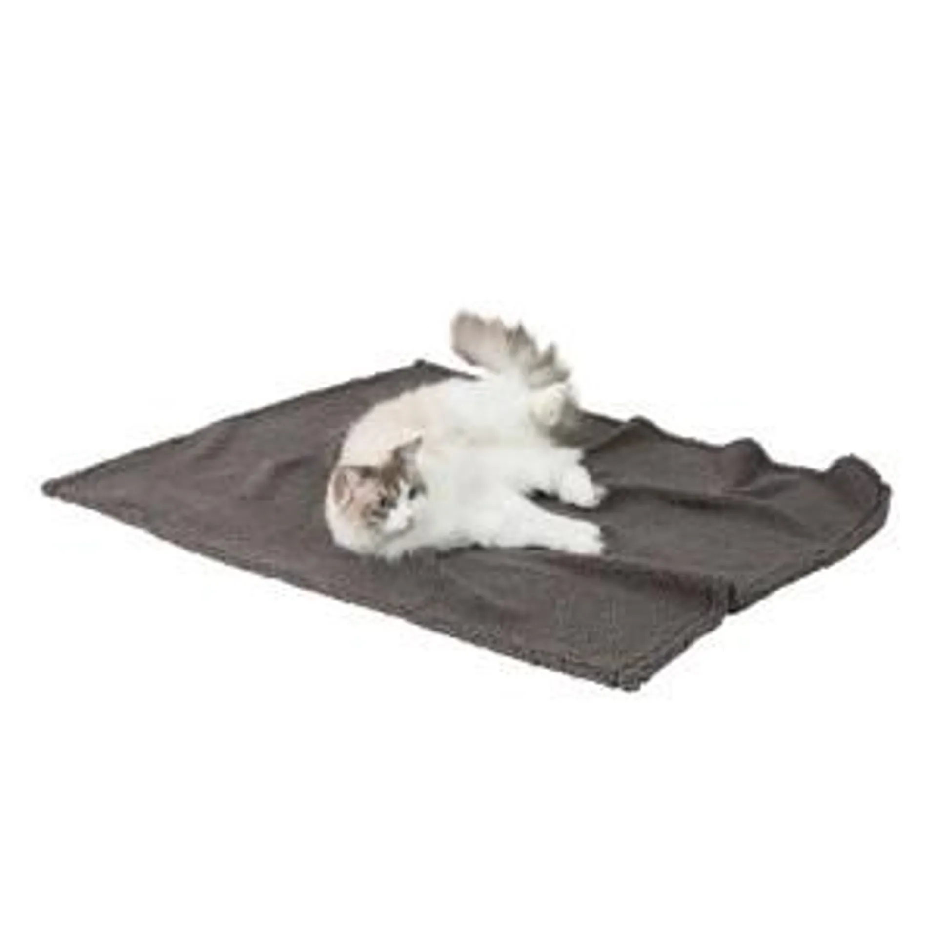 Pets at Home Luxury Micro Berber Cat Blanket Grey