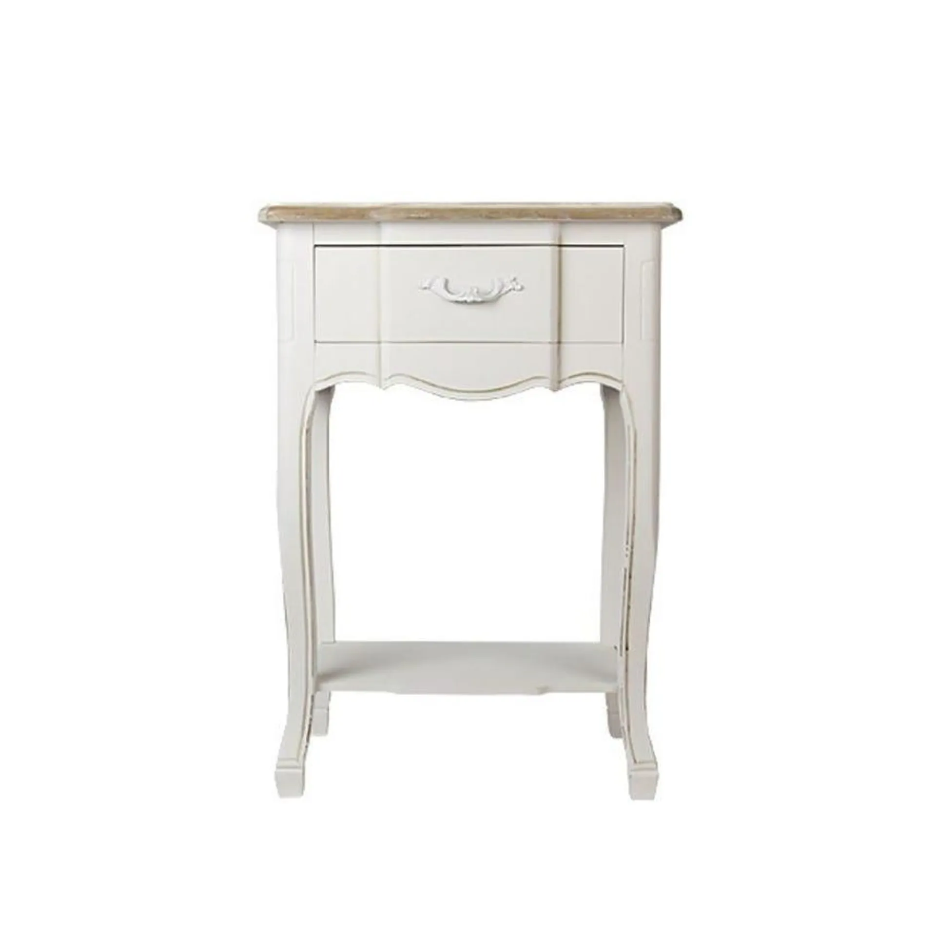 Mesa de cabeceira com 1 gaveta branco 48x34x67 cm VIENA