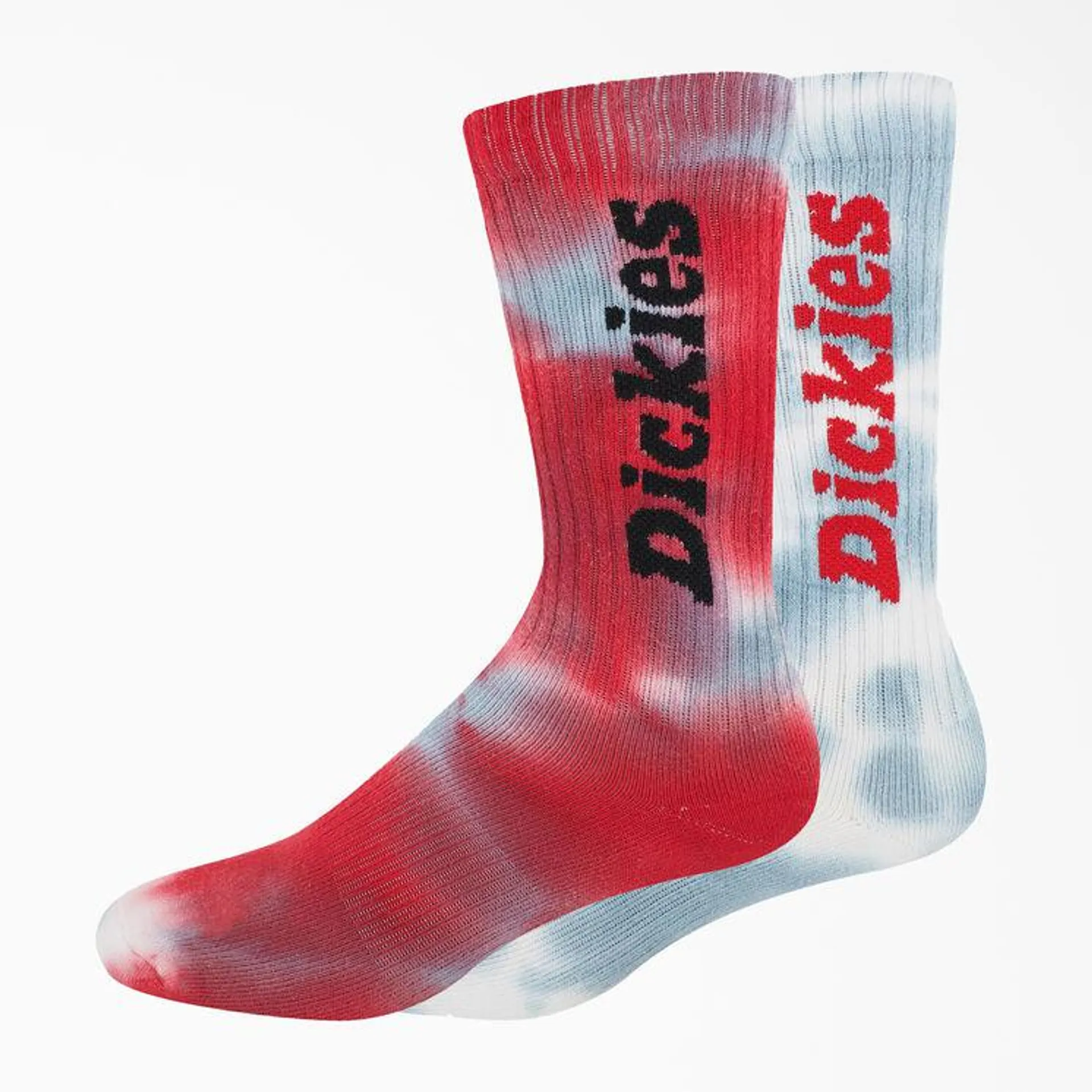 Tie-Dye Crew Socks, Size 6-12, 2-Pack, Tie-Dye
