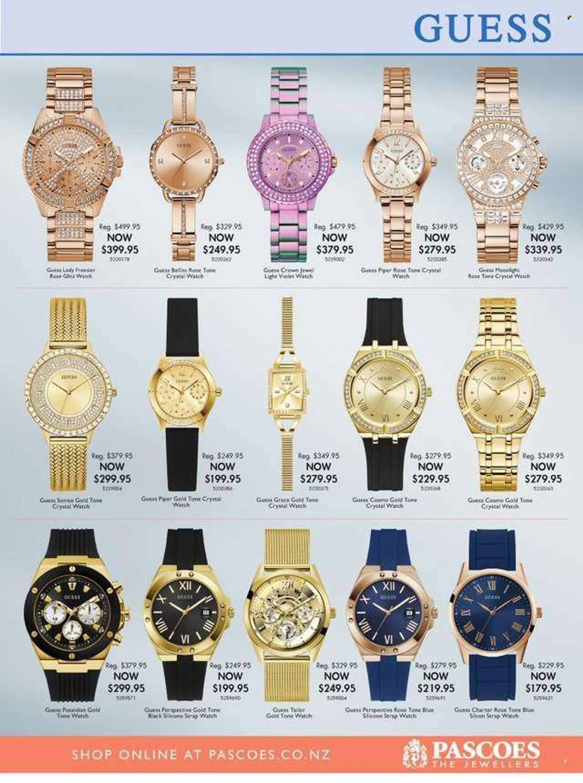 Pascoes mailer - 07.06.2022 - 03.07.2022 - Sales products - watch, Guess. Page 7.