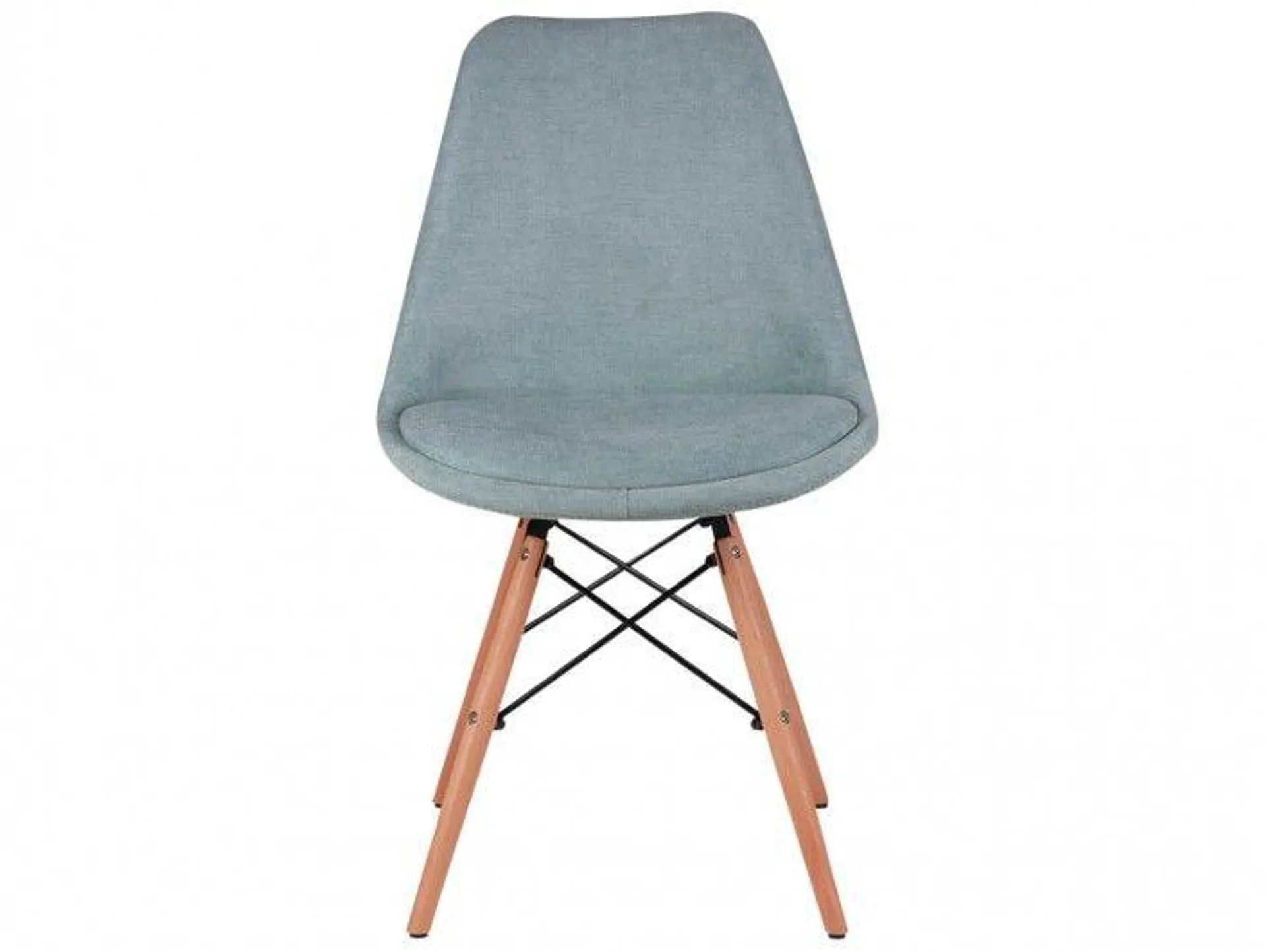 Pack 4 sillas de comedor tapizado mint y patas madera