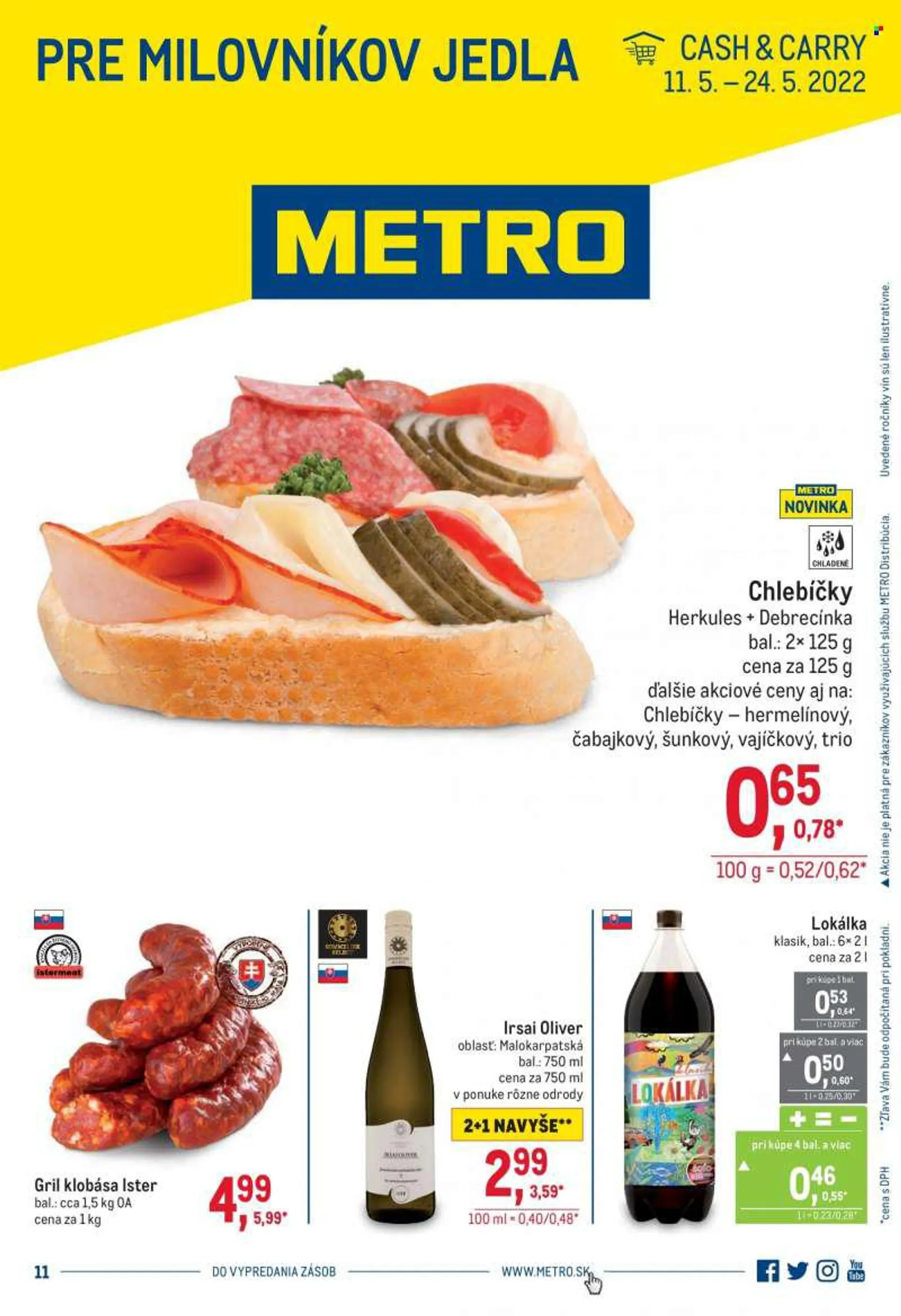 Leták Metro - 11.5.2022 - 24.5.2022. - 11. mája 24. mája 2022 - Page 1