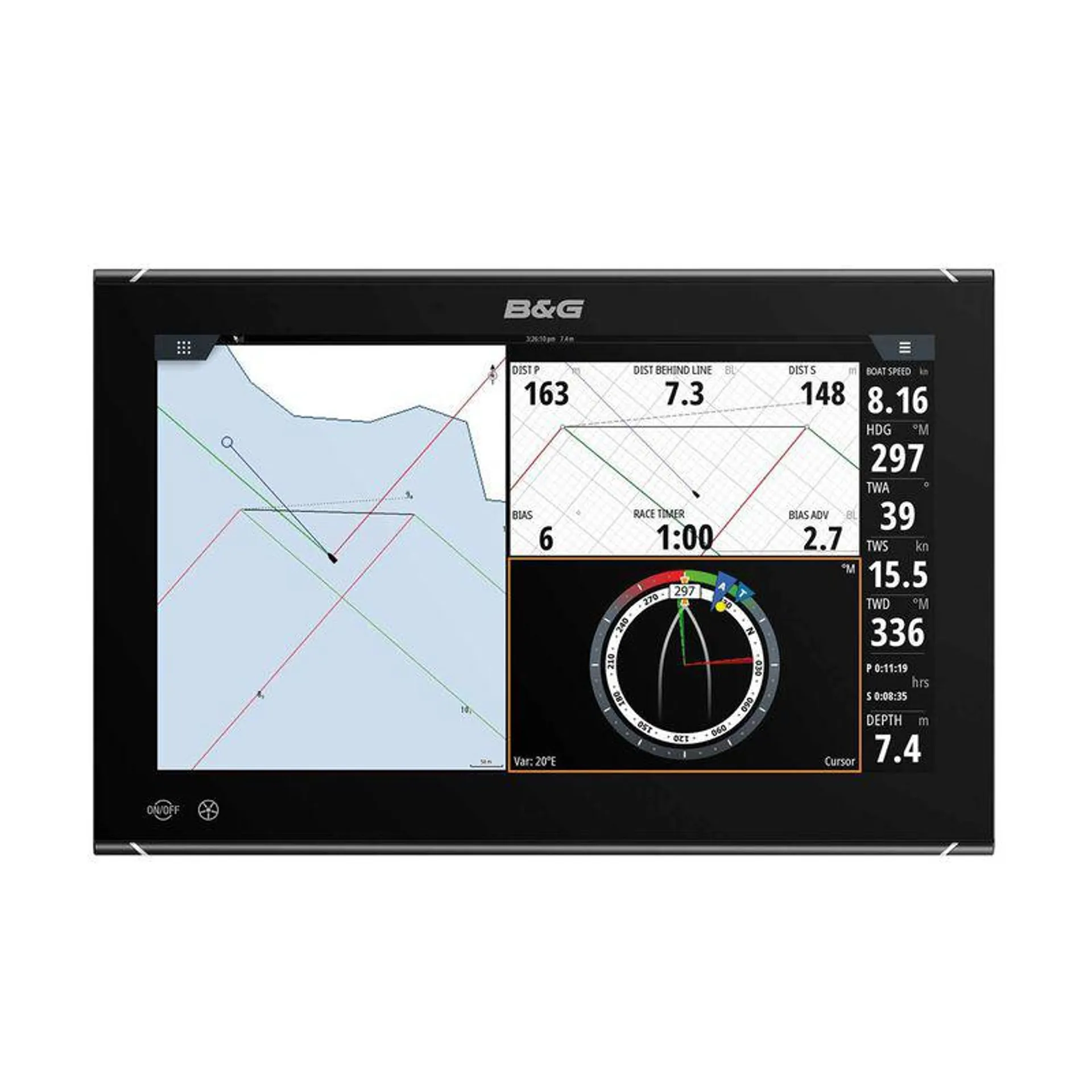 Zeus³ S 16 Multifunction Display with US C-MAP Charts