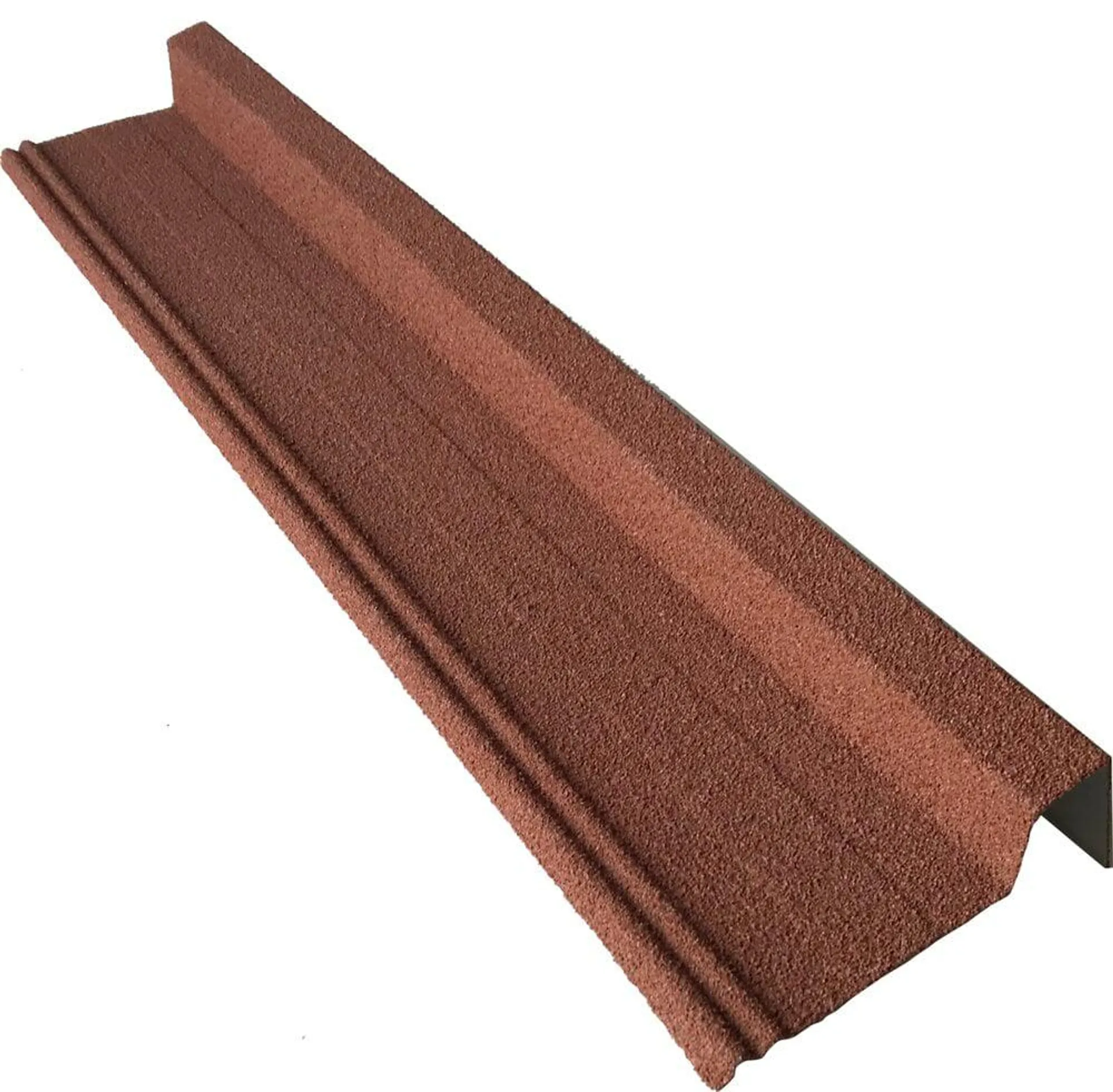 Rive pour panneau tuile granulat brun rouge 92cm