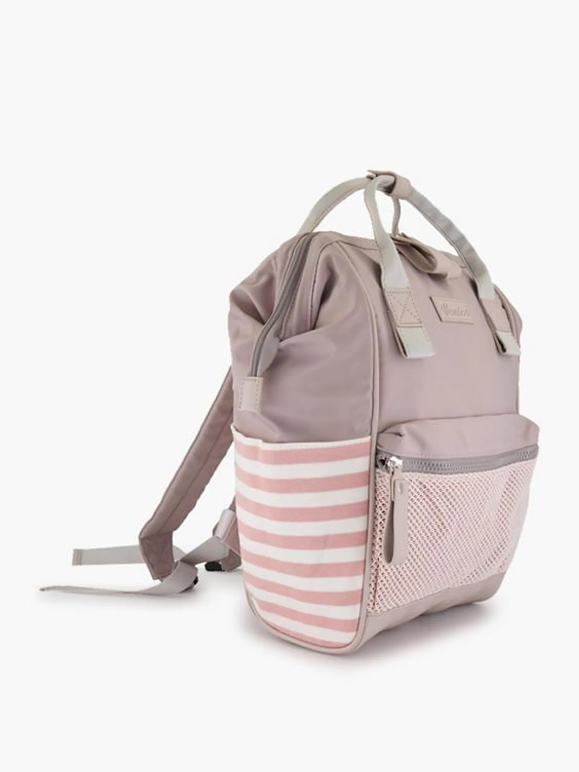 Light Grey and Pink Backpack