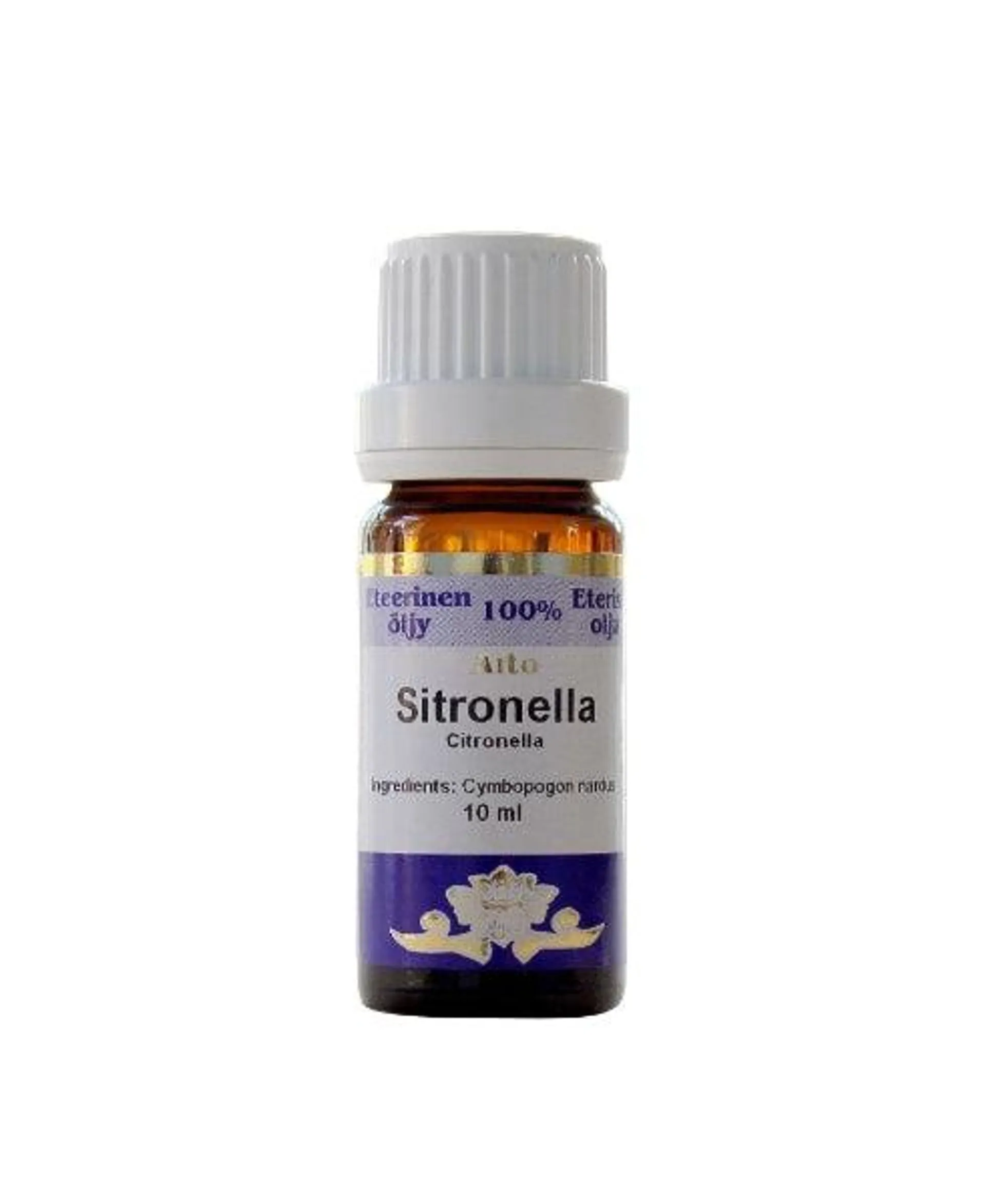 Sitronella, eteerinen öljy, 10 ml