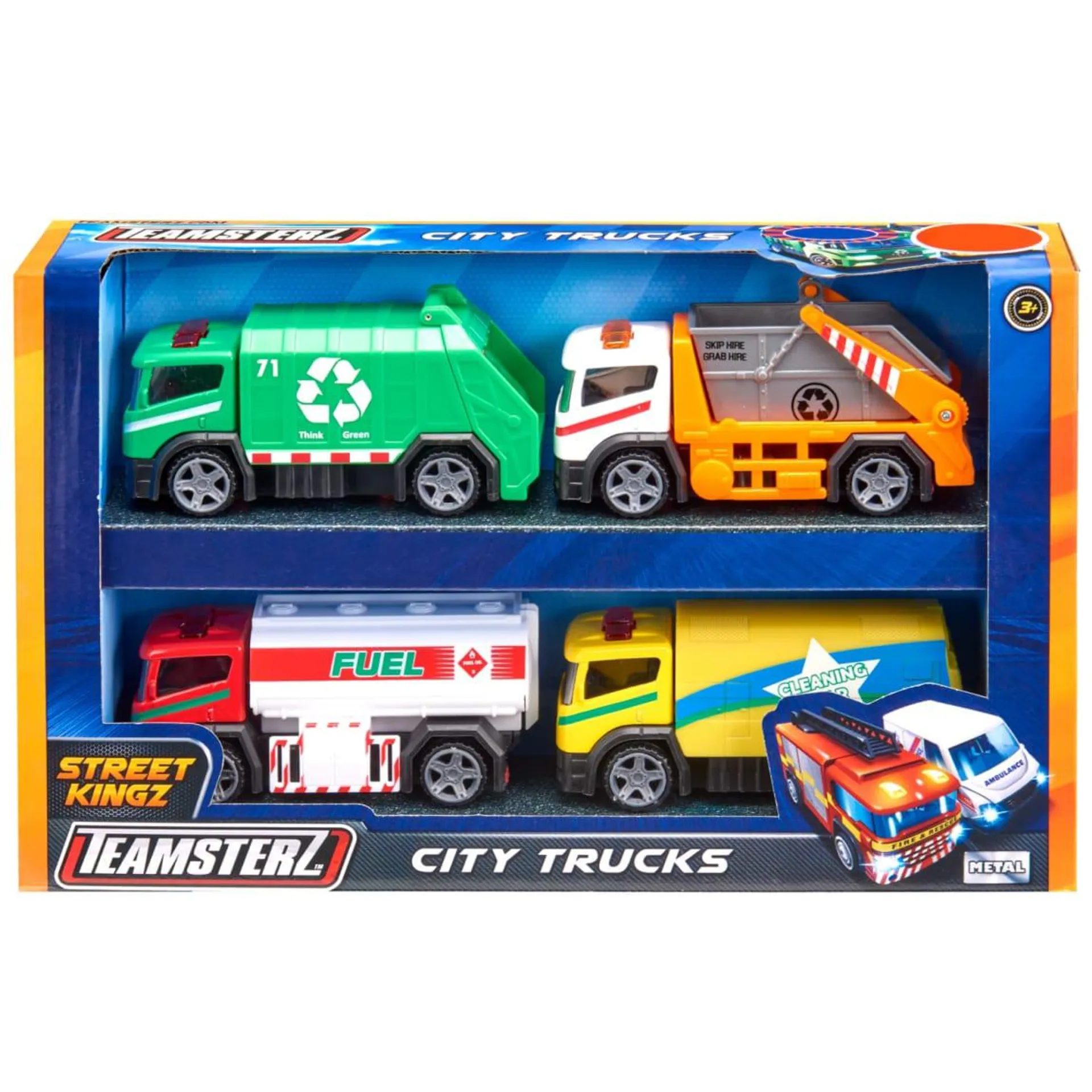 Teamsterz City Trucks 4pk