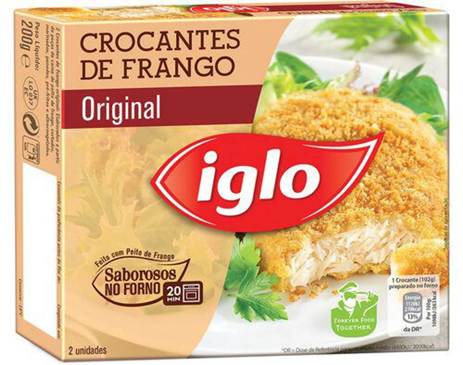 crocantes iglo frango 180g