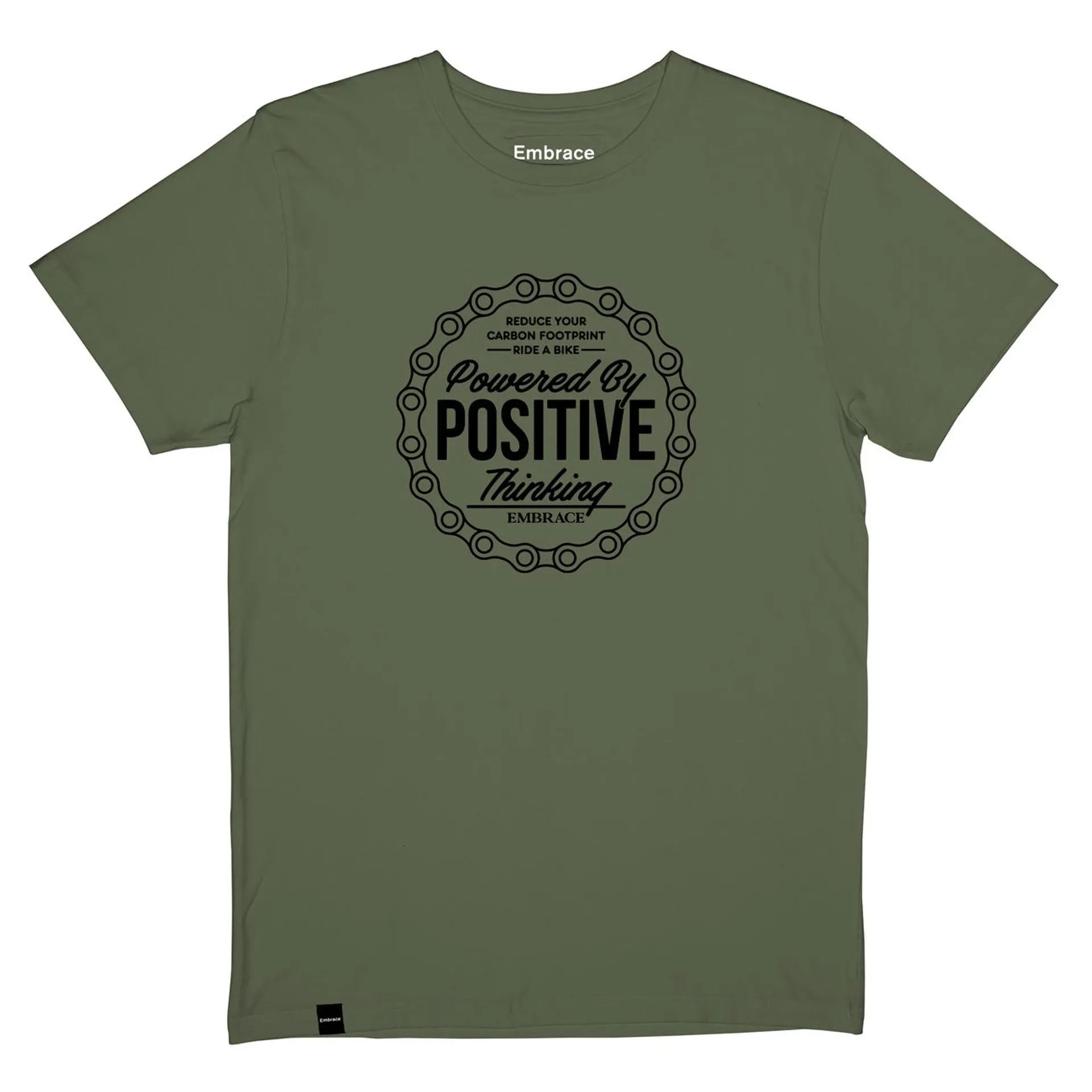T-shirt Stockholm Positive Thinking Leaf Green